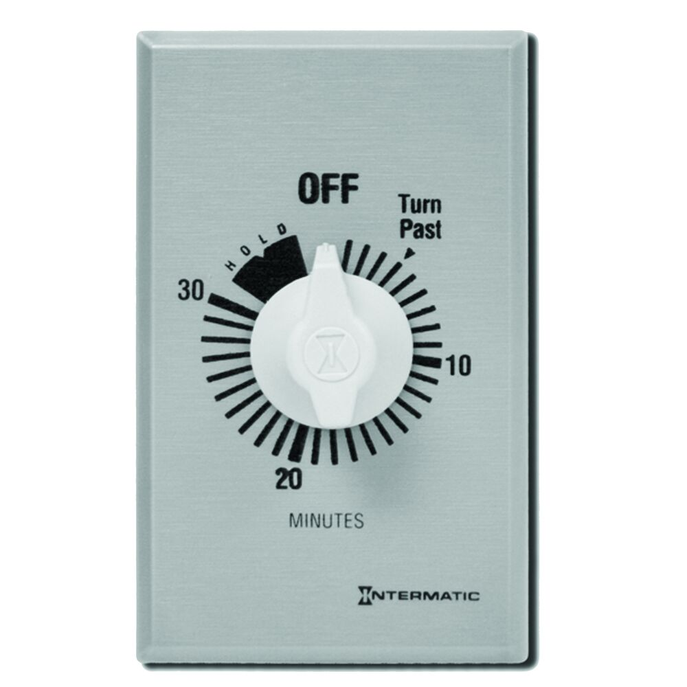 INTERMATIC FF30MH Timer Spring Wound 30 Min SPST Silver | AC9DYA 3FXA6