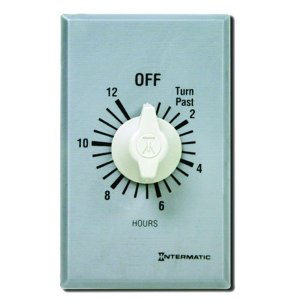 INTERMATIC FF312H Timer Spring Wound 12 Hr SPDT Silver | AC9DYK 3FXC6