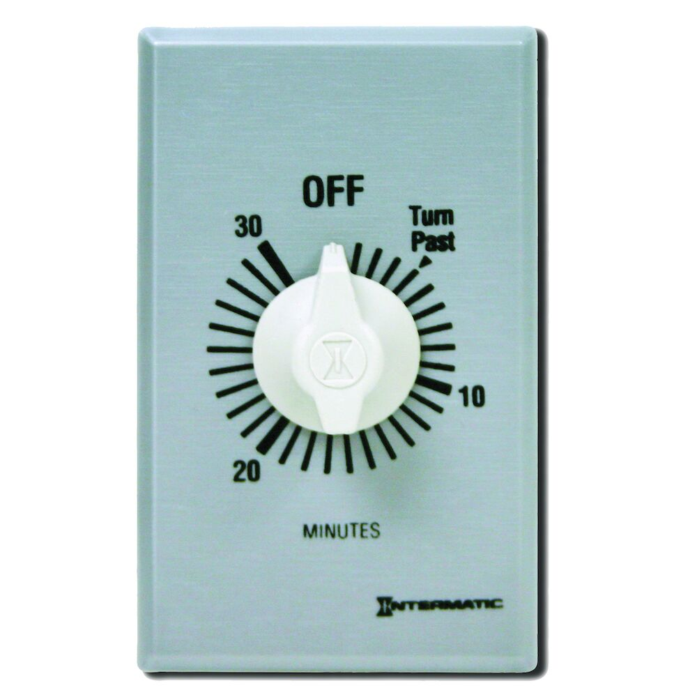 INTERMATIC FF330M Timer Spring Wound 30 Min SPDT Silver | AC9DYB 3FXA7