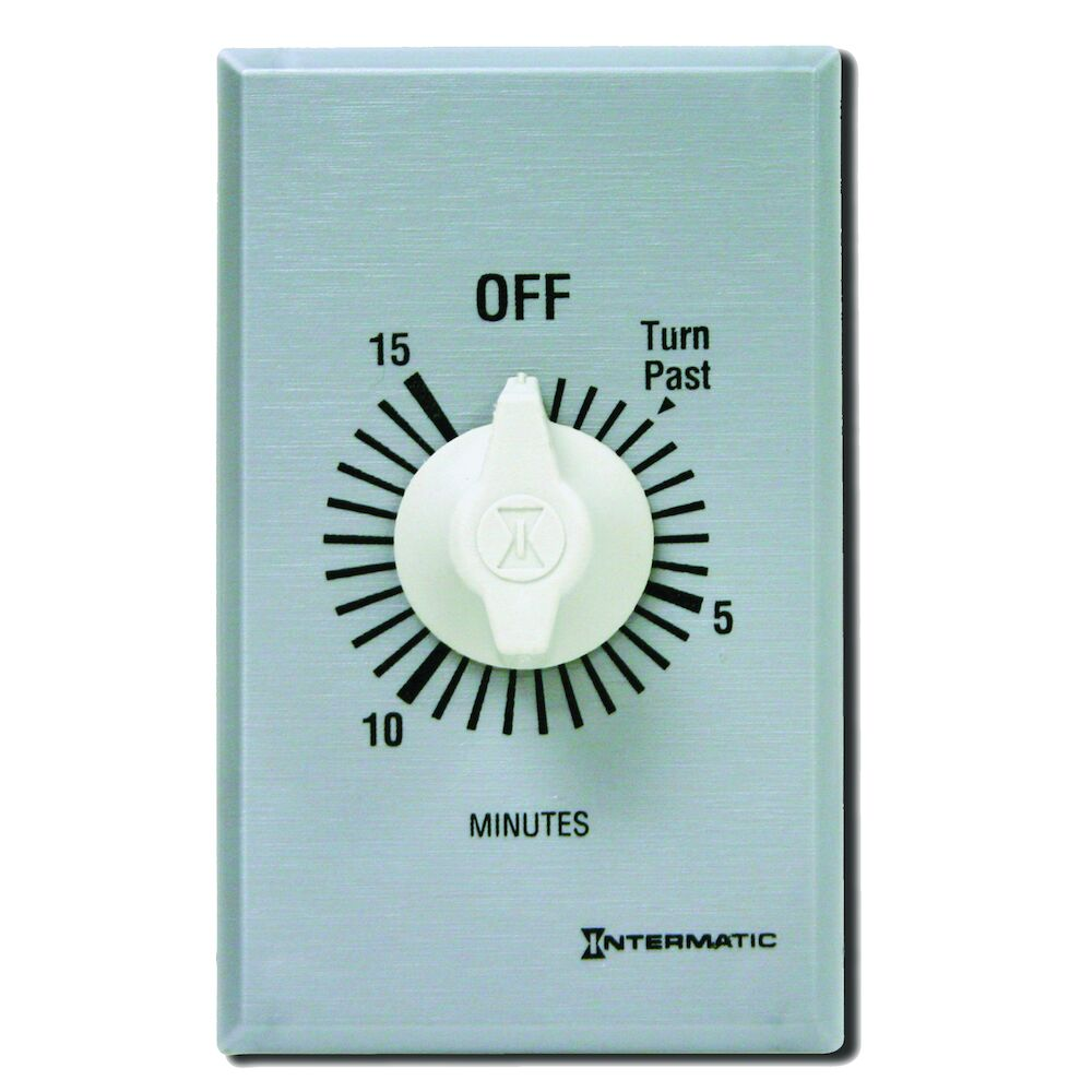 INTERMATIC FF415M Timer Spring Wound 15 Min DPST Silver | AC9DXZ 3FXA5
