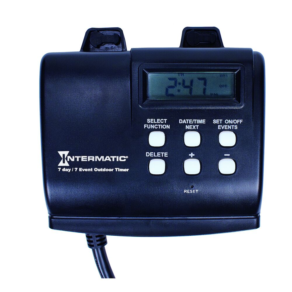 INTERMATIC HB880R Astronomical Timer; Black, 1000 Watt, 120 V, 15 A | AF7EEF 20XE90