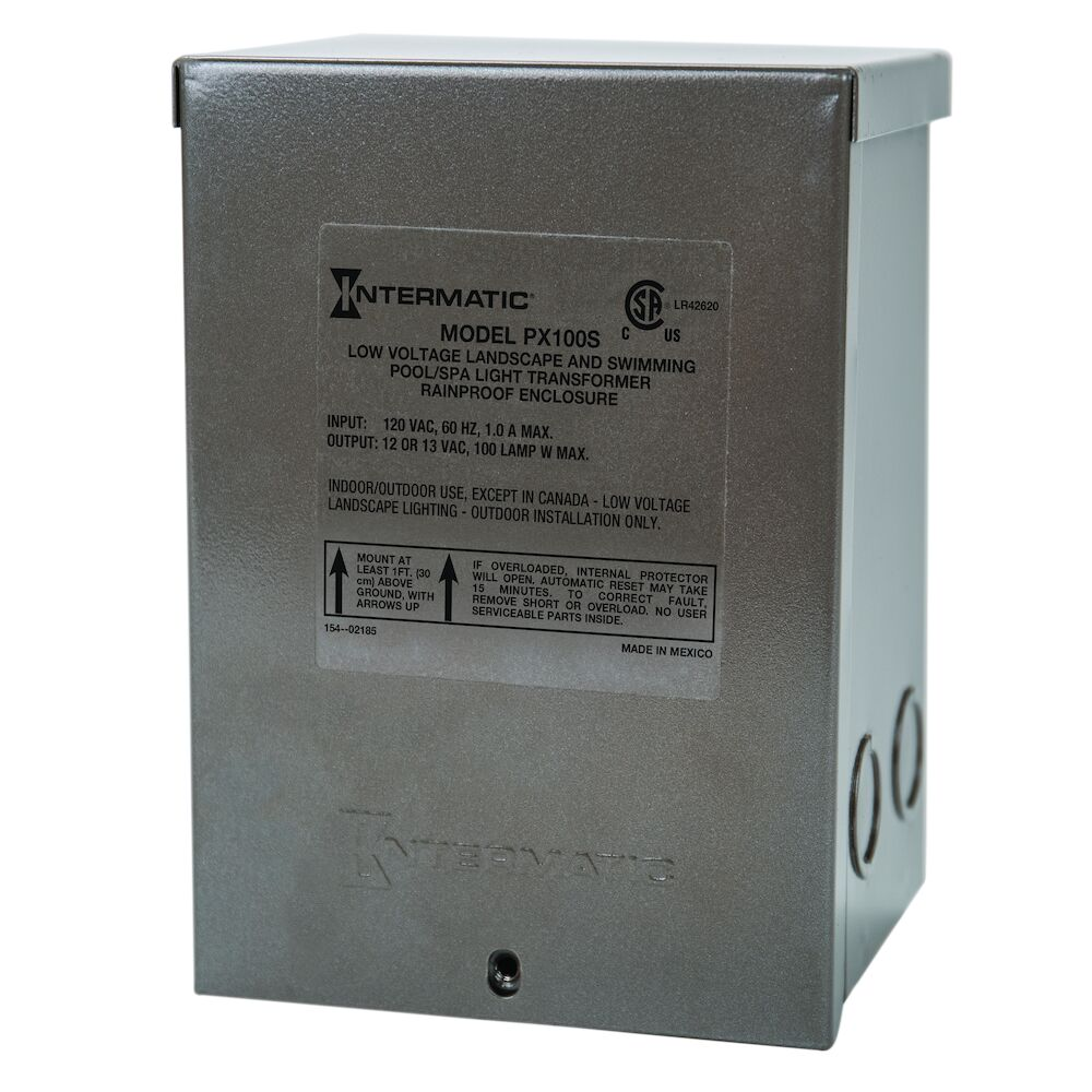 INTERMATIC PX100S Enclosed Transformer In120v Out12v 100va | AA4ZDB 13K521