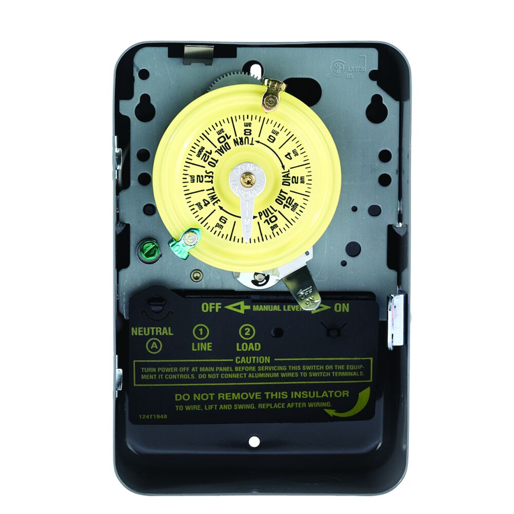 INTERMATIC T101 Electromechanical Timer, 120 VAC, 40 A, 5 HP | AB9MQL 2E021