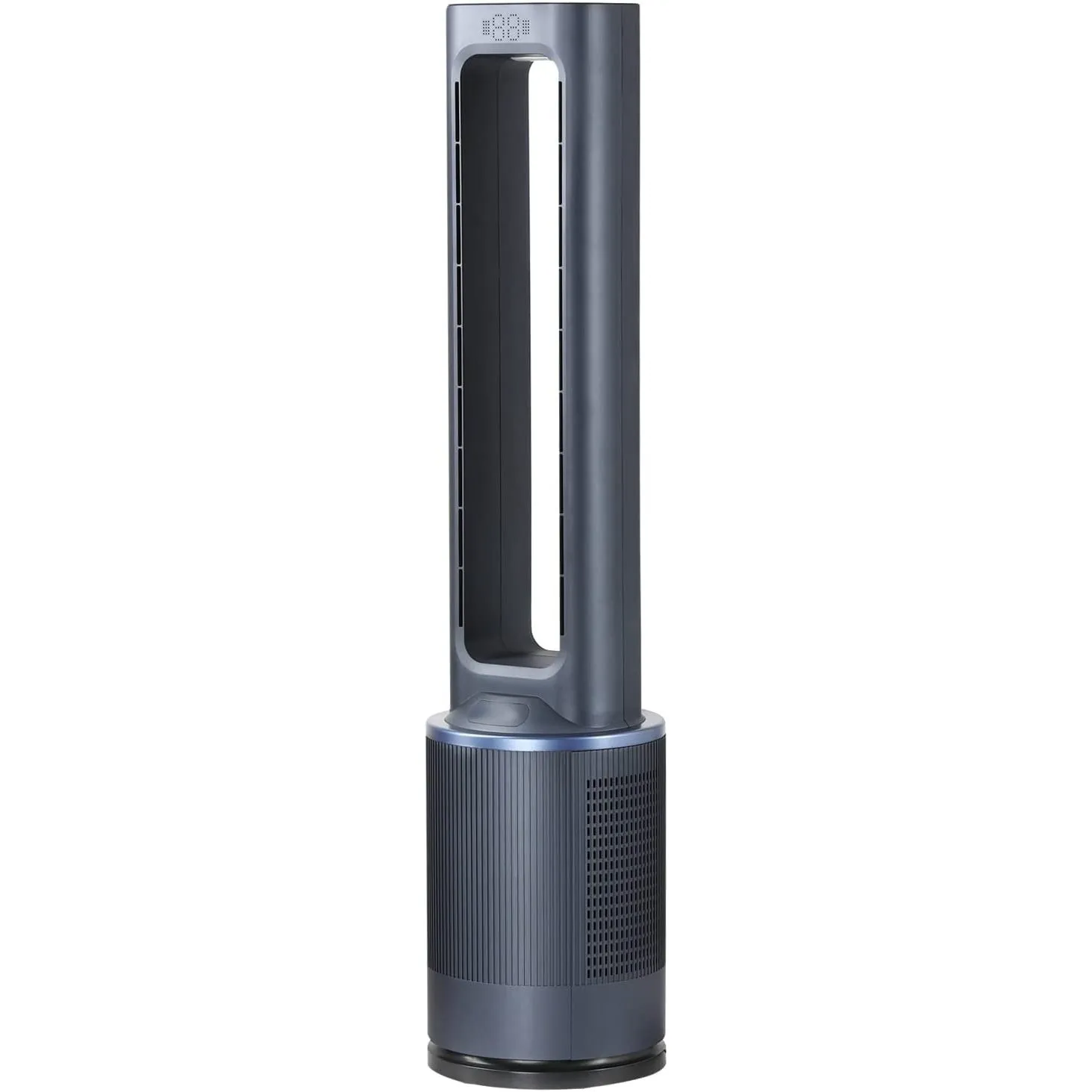 Bladeless fan with remote control, 42Inch tall, grey