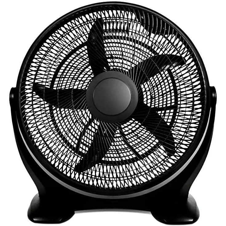20 Inch Plastic Floor Fan, Black