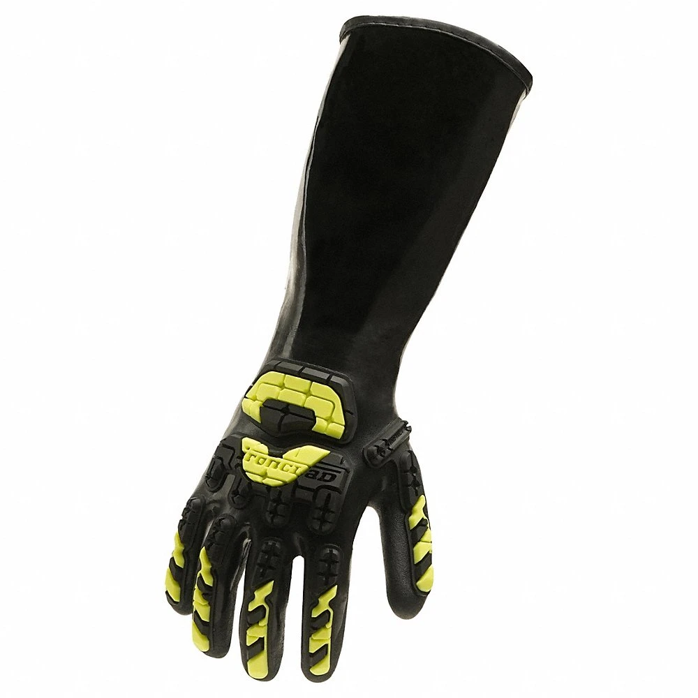 Chemical Gloves, 3XL, Black