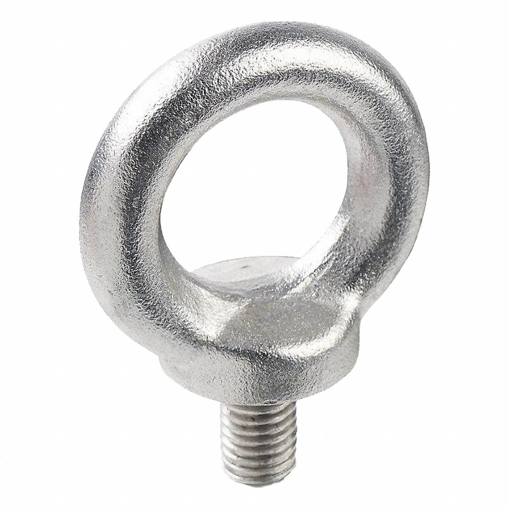 Lifting Eye Bolt, With Shoulder, 316, Plain, M16x2.00 Thread Size, 27 mm Shank Lg, 5000 N