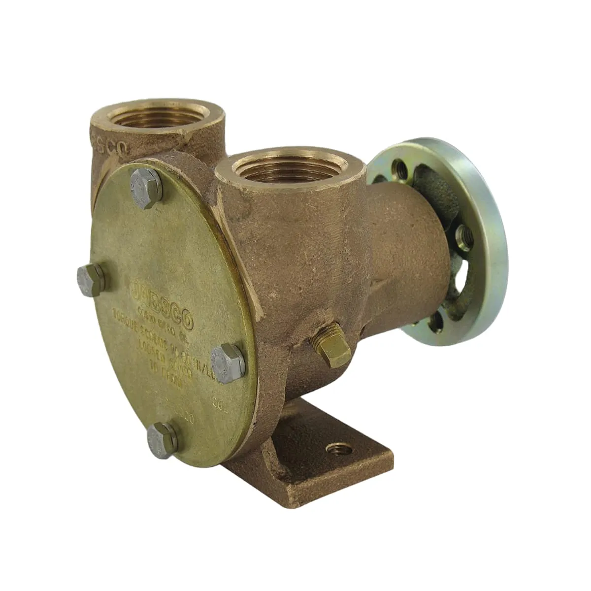 Cooling Water Pump, Bronze, with a Neoprene Impeller and Mechanical Seal