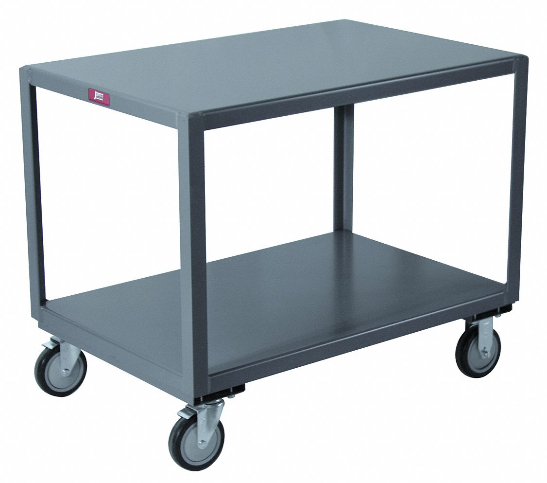 Work Table, Fixed Ht, Steel, 60 Inch x 30 Inch, 1,400 lb Overall Load Capacity
