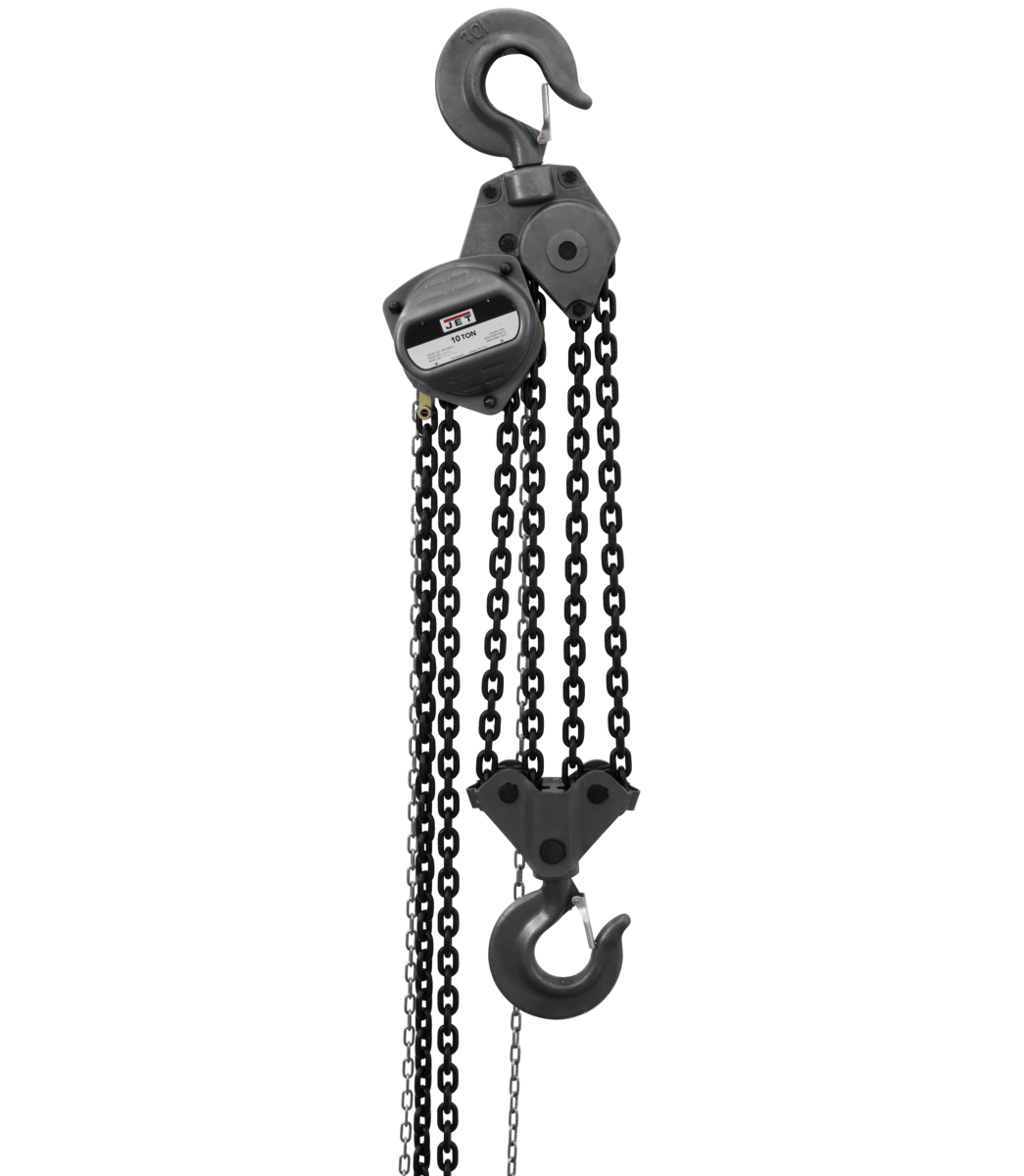 Hand Chain Hoist, 10 Ton Capacity, 30 Feet Lift Height