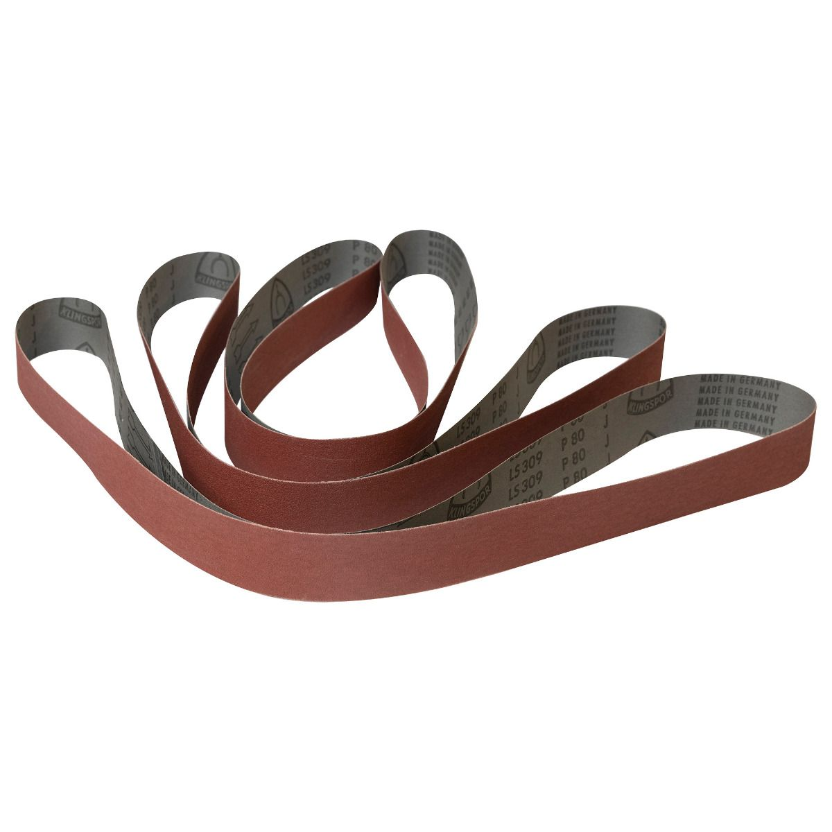 Aluminum Oxide Belt, 2 X 72 Inch Size, 180 Grit, 3 Piece Set