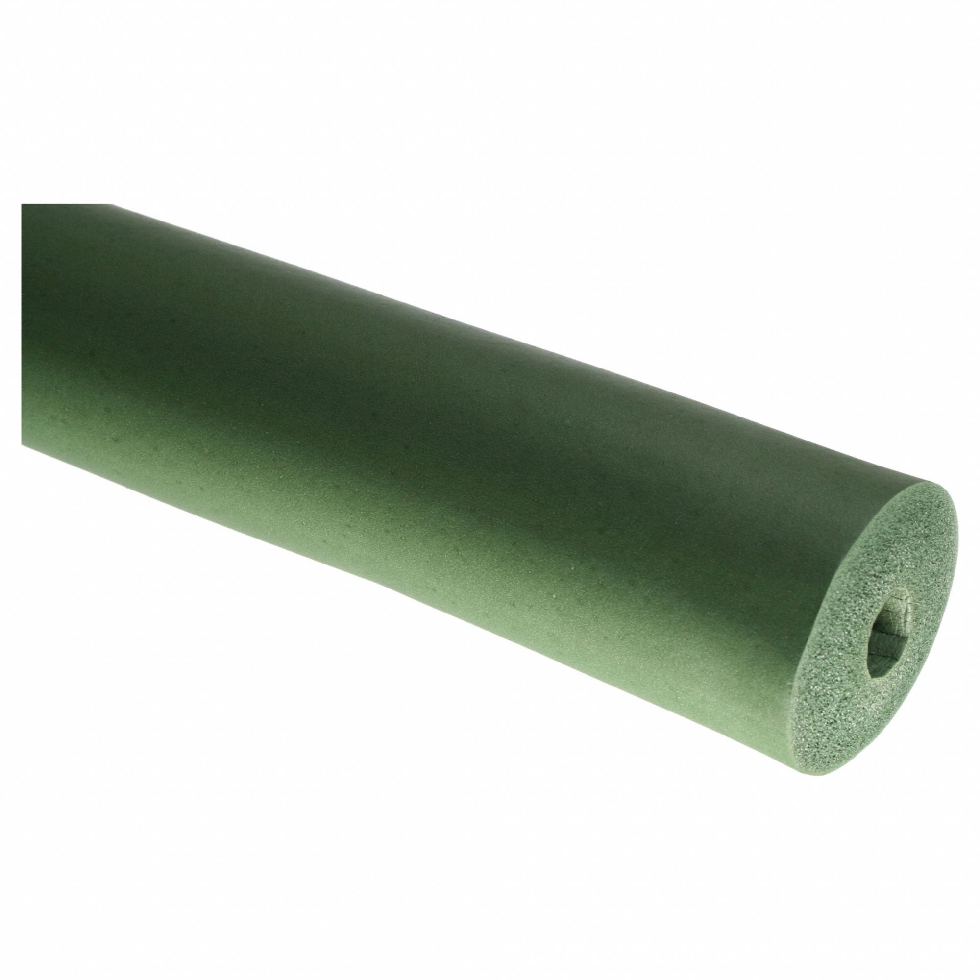 Pipe Insulation Tube, Buna-N Rubber, 1/2 Inch Thick, 7/8 Inch ID, 6 ft Lg, 2.6 R-Value