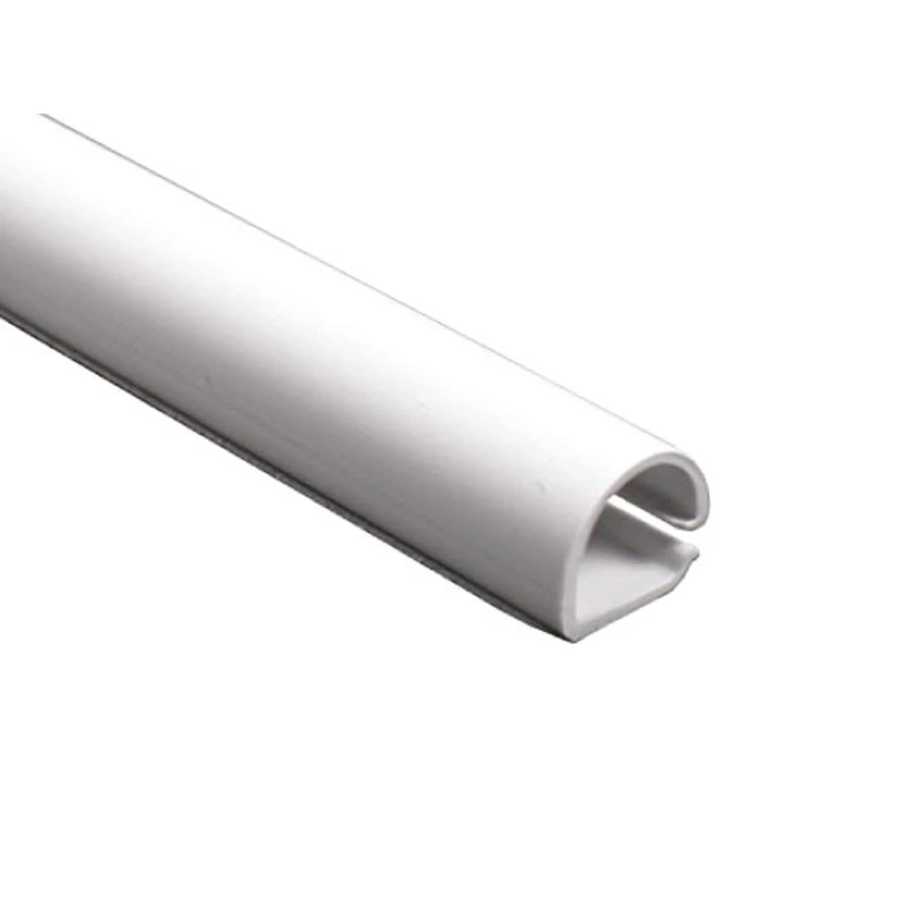 Rounded Wall Cord Cover Cable Raceway, 0.43 Inch W x 0.5 Inch H
