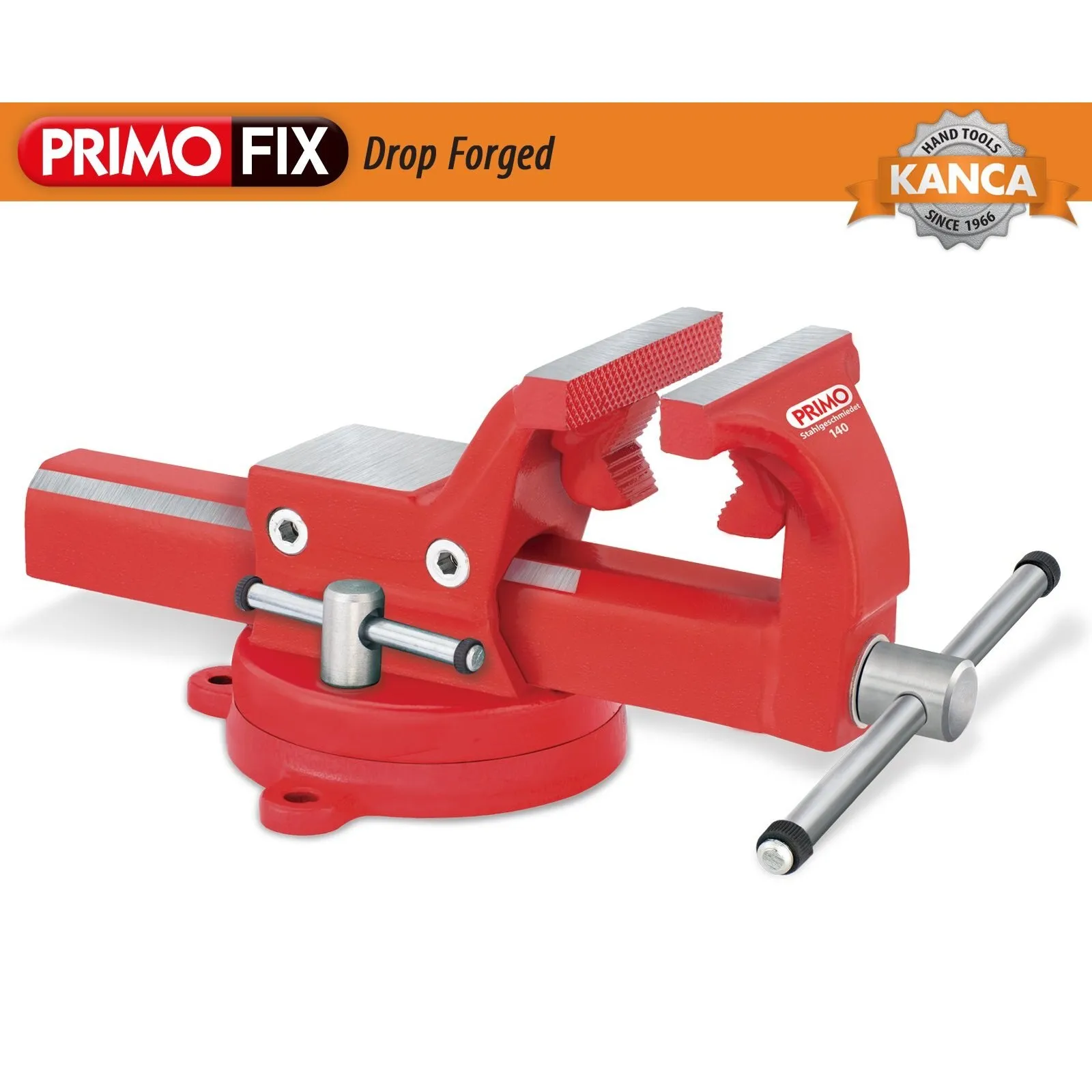 Primo Drop-Forged Fix Vise With Swivel Base 180 mm