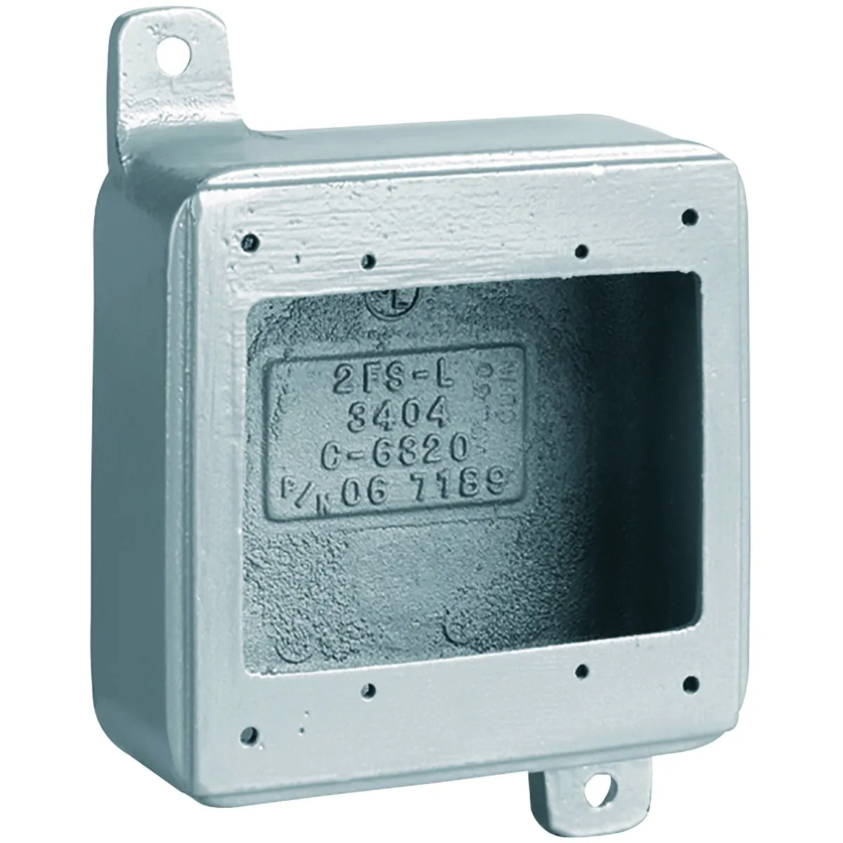 Device Box, 2 Gang, Blank, Aluminum