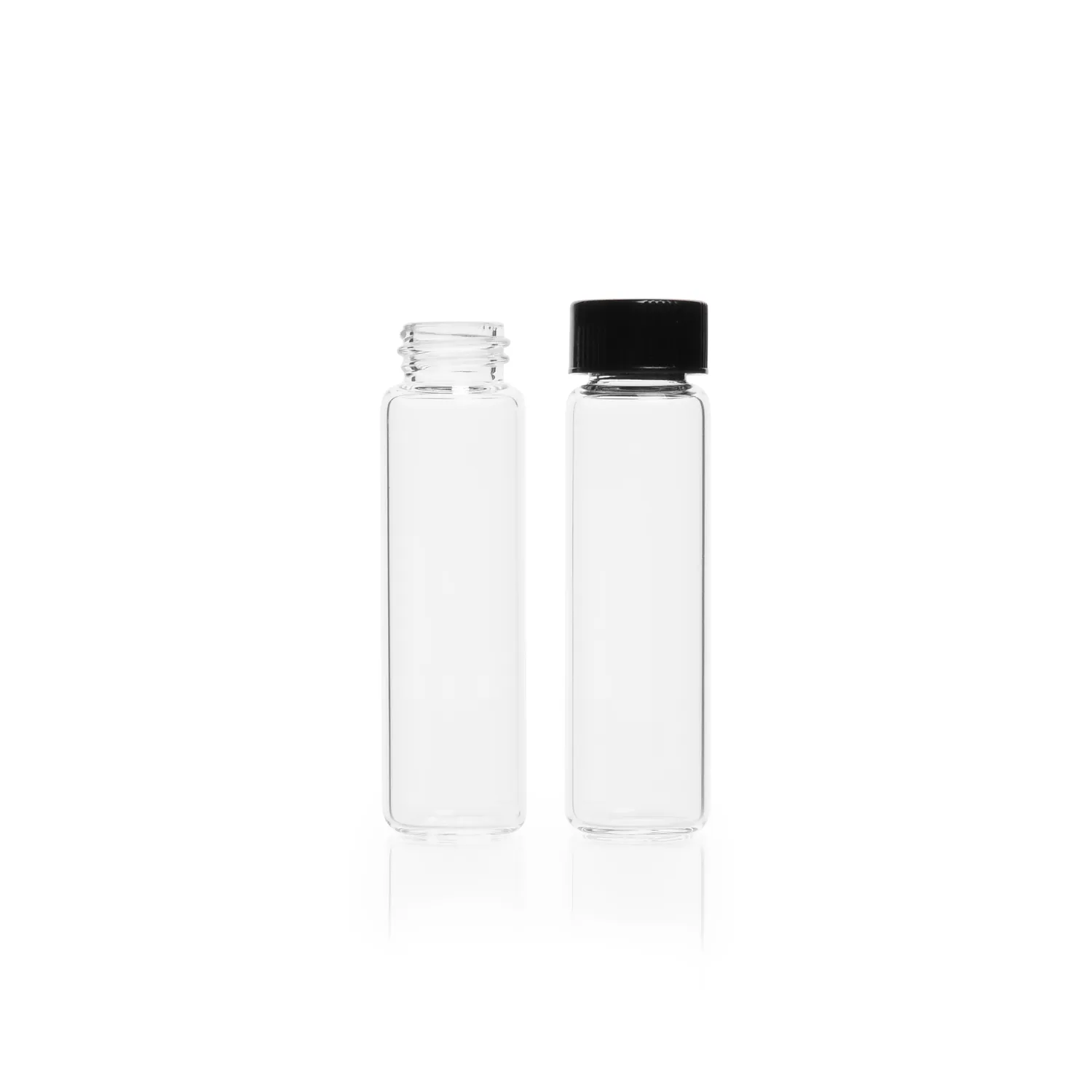 Clear Sample Vial, 24 ml Capacity, 23 mm OD, 20-400 Thread, 85 mm Height, 200PK