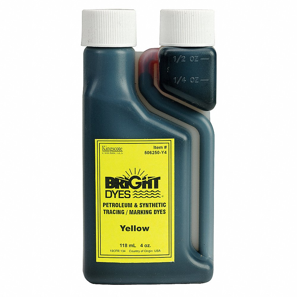 Color Coding Dye, Yellow, 4 oz.