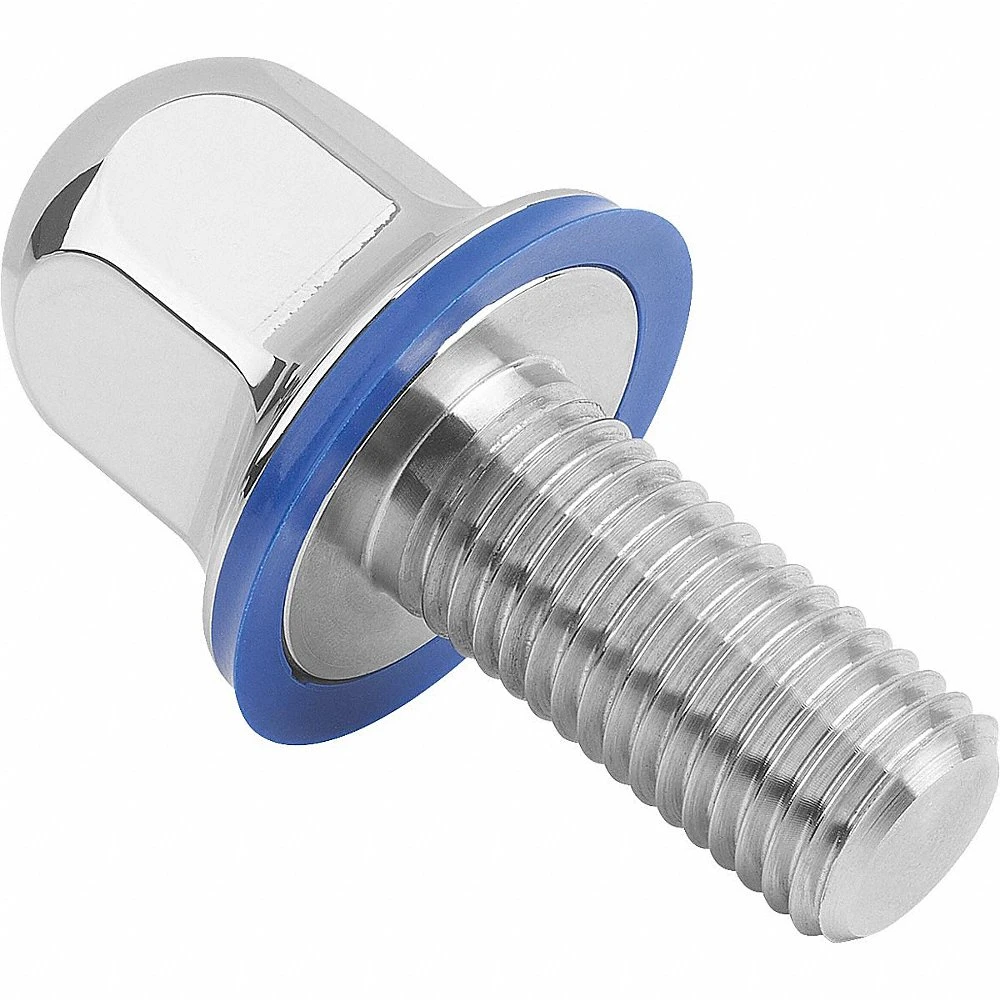 KIPP K1647.1104X10 Hygienic Hex Head Bolt w/Washer, Stainless Steel, Fully Threaded, M4, 10 mm Fastener | CR7ATH 802H55