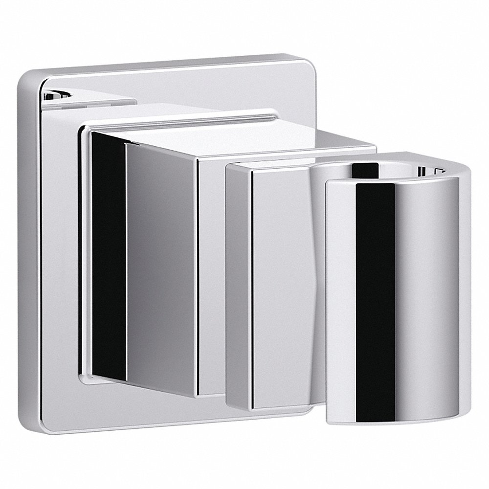Handshower Bracket, 3 3/8 Inch x 2 Inch x 2 1/4 Inch Size, Polished Chrome Finish