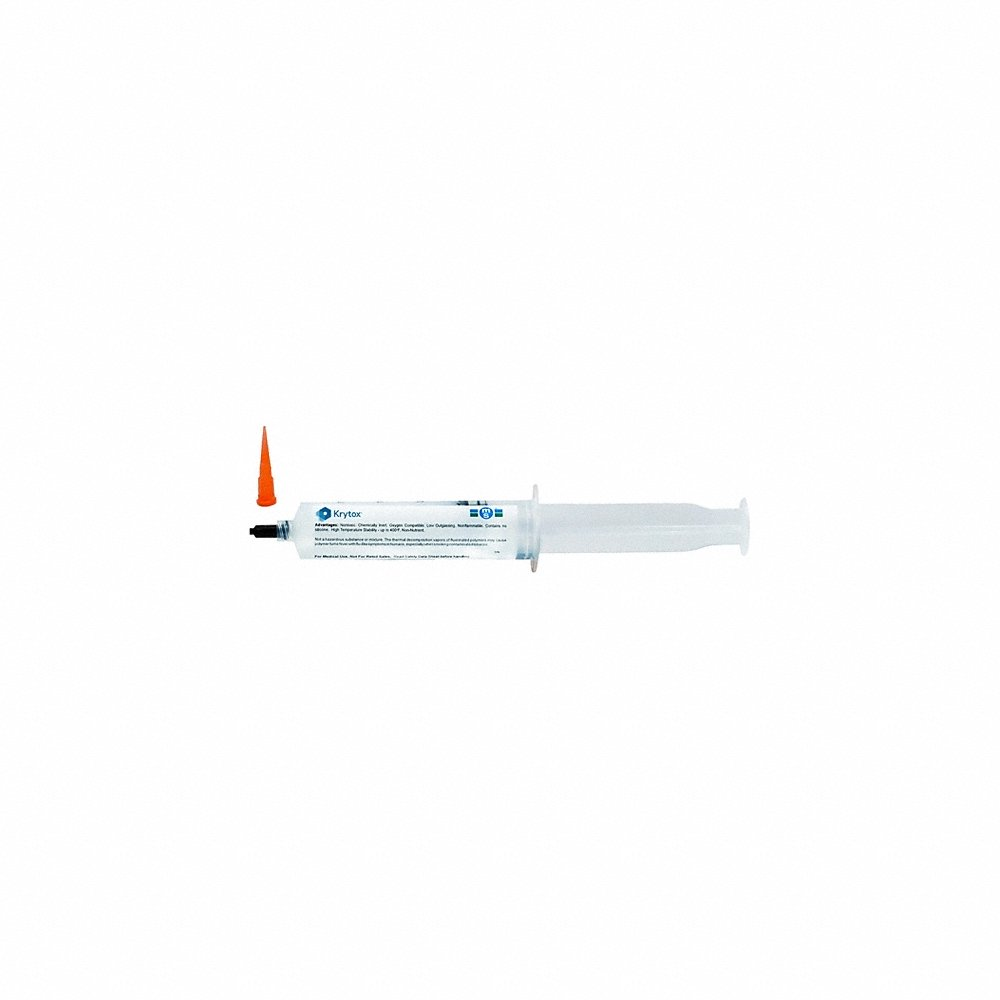 KRYTOX GPL 227 Anti Corrosion Grease Syringe, 1 oz., Ptfe | AH4ZEK 35RV22