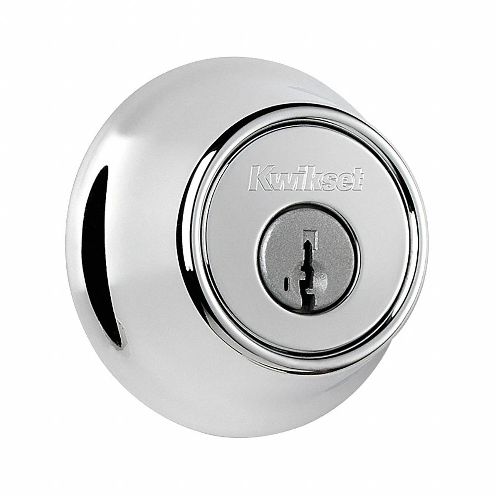 Single Cylinder Deadbolt, 1 3/4 Inch Door Thick - Max, Chrome