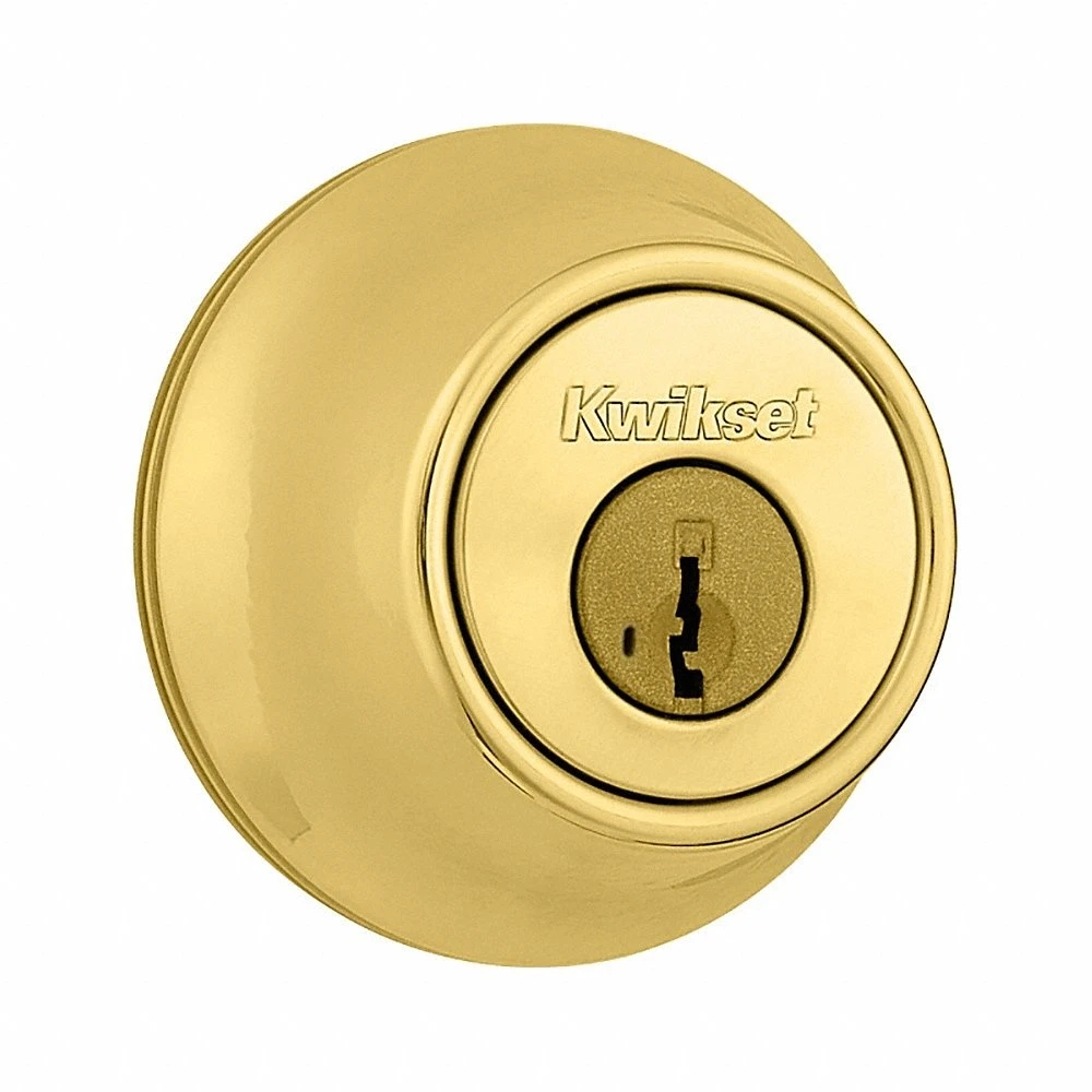 Single Cylinder Deadbolt, 1 3/4 Inch Door Thick - Max, Brass