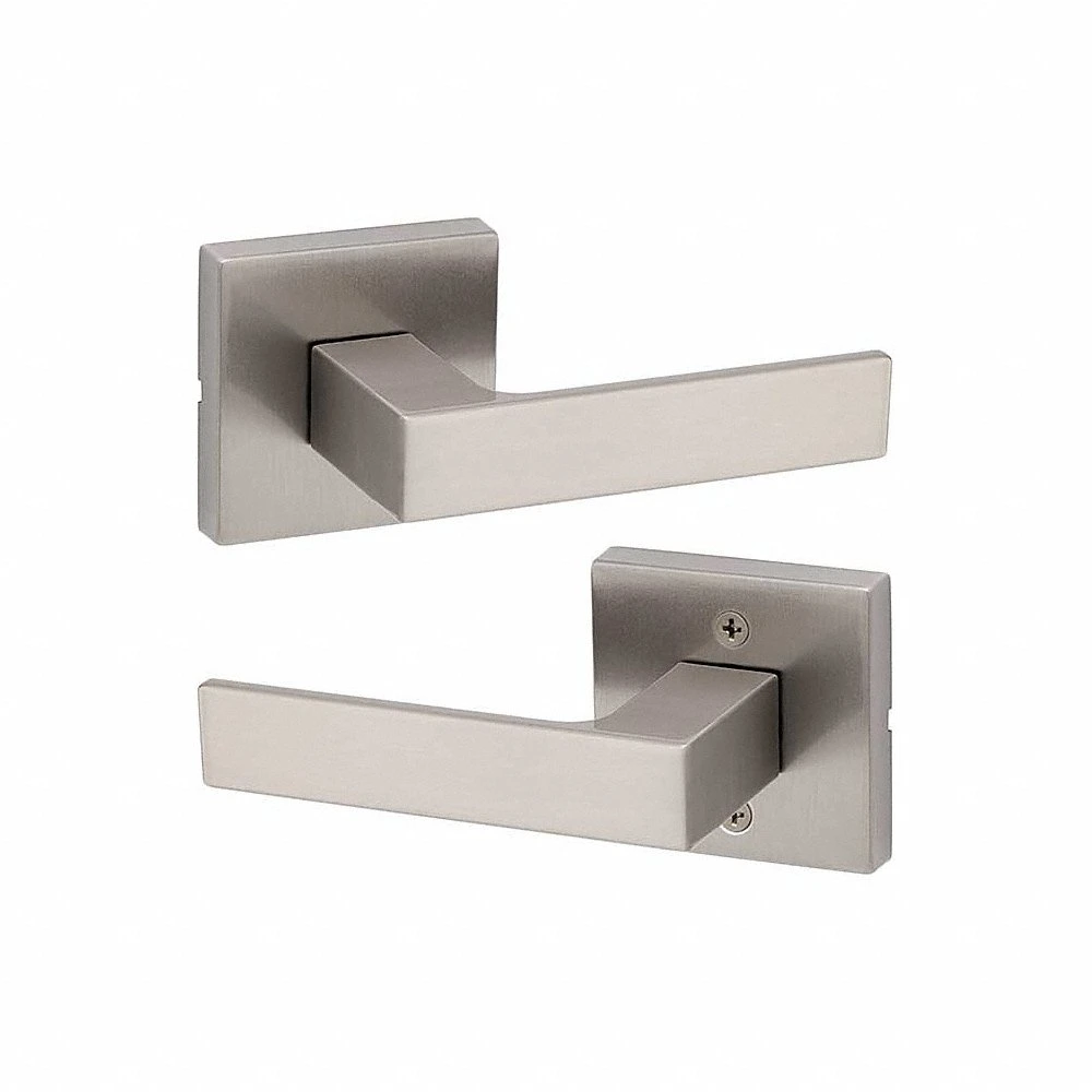 Door Lever Lockset, Passage Lever Locksets/Storeroom Lever Locksets, Nickel, ADA Compliant