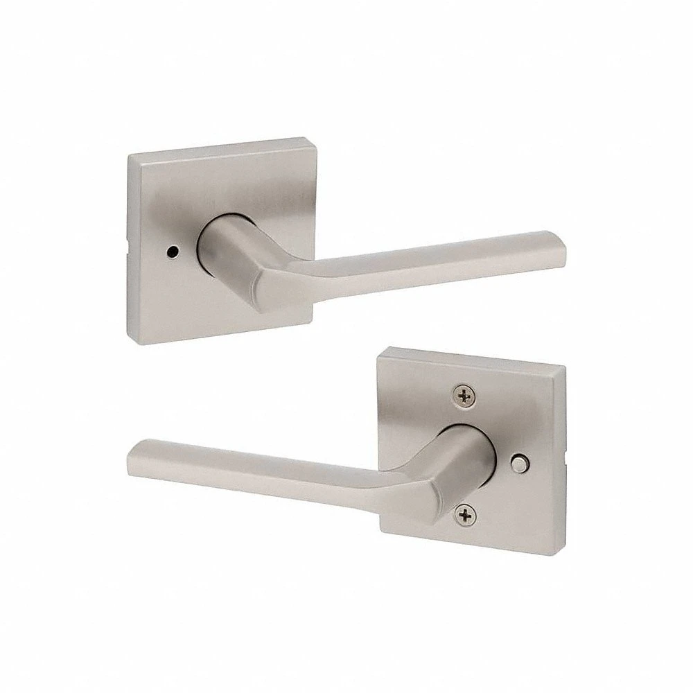 Door Lever Lockset, Privacy Lever Locksets, Nickel, ADA Compliant