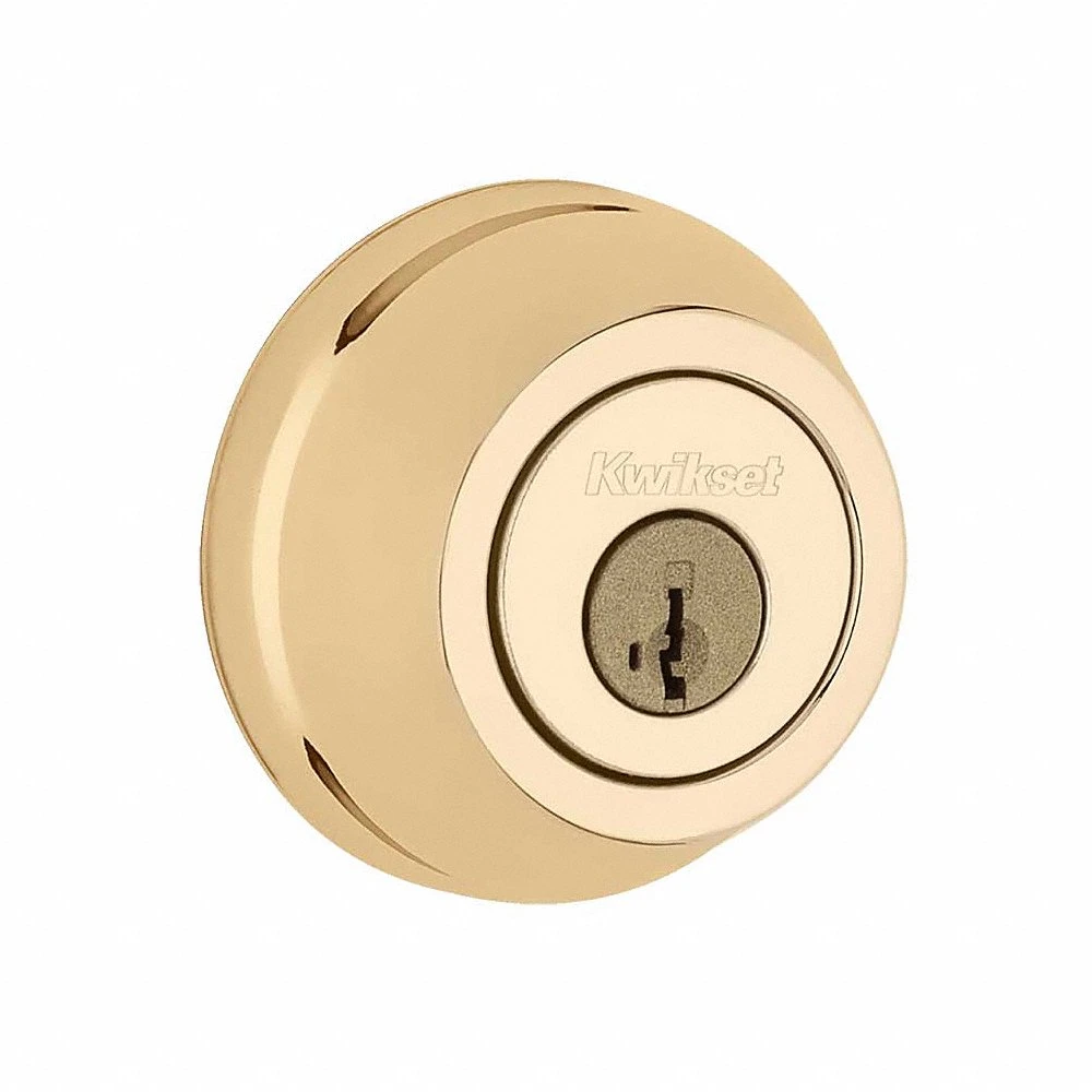 Single Cylinder Deadbolt, 1 3/4 Inch Door Thick - Max, Brass