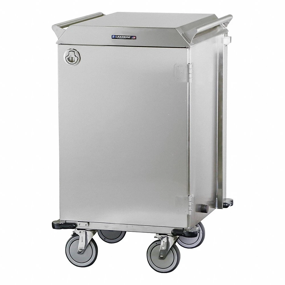 Surgical Case Cart, Stainless Steel, 4- Swivel, 0 Drawers, 1 Shelves