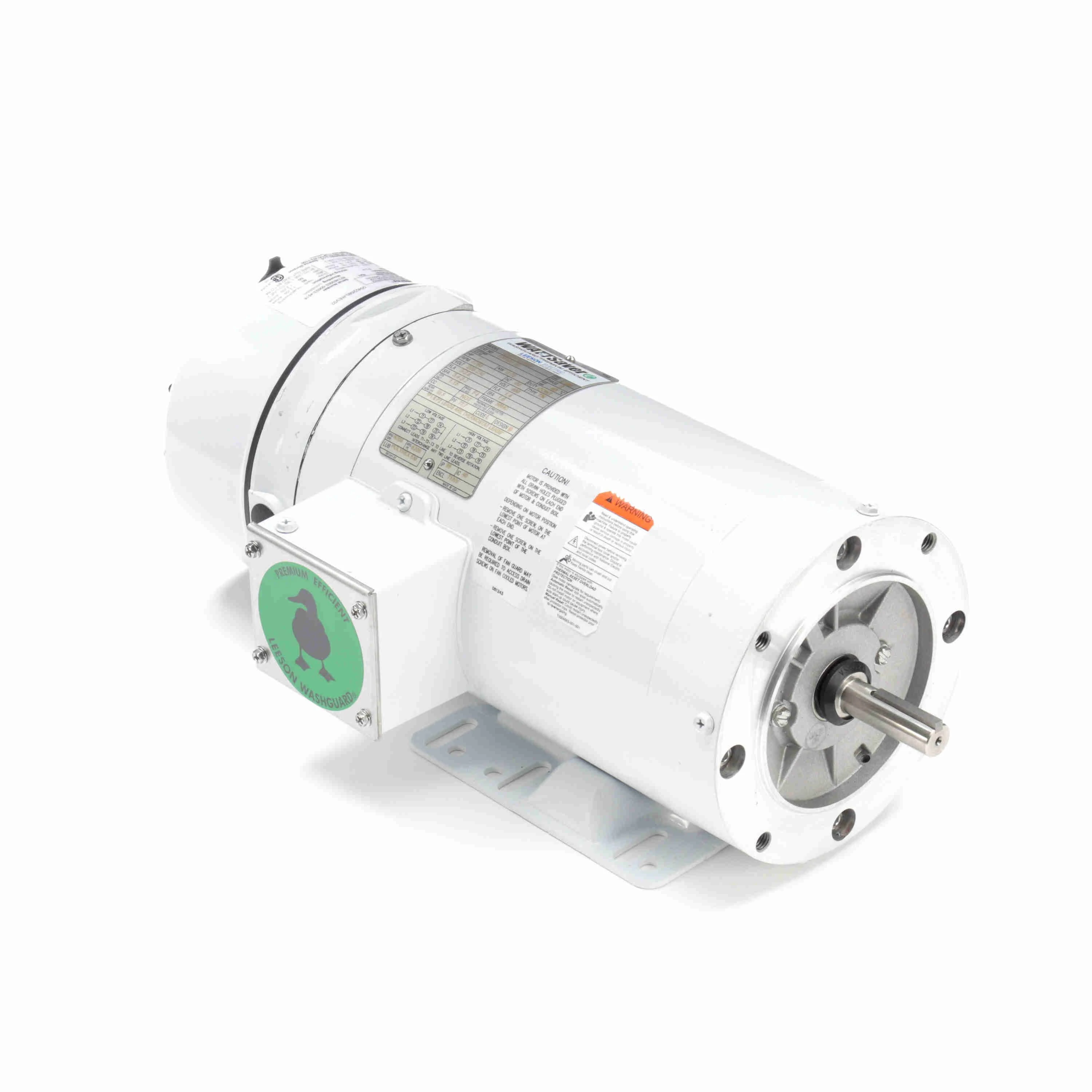 Brake Motor, 0.75 HP, 60 Hz, 230/460V, 1800 RPM
