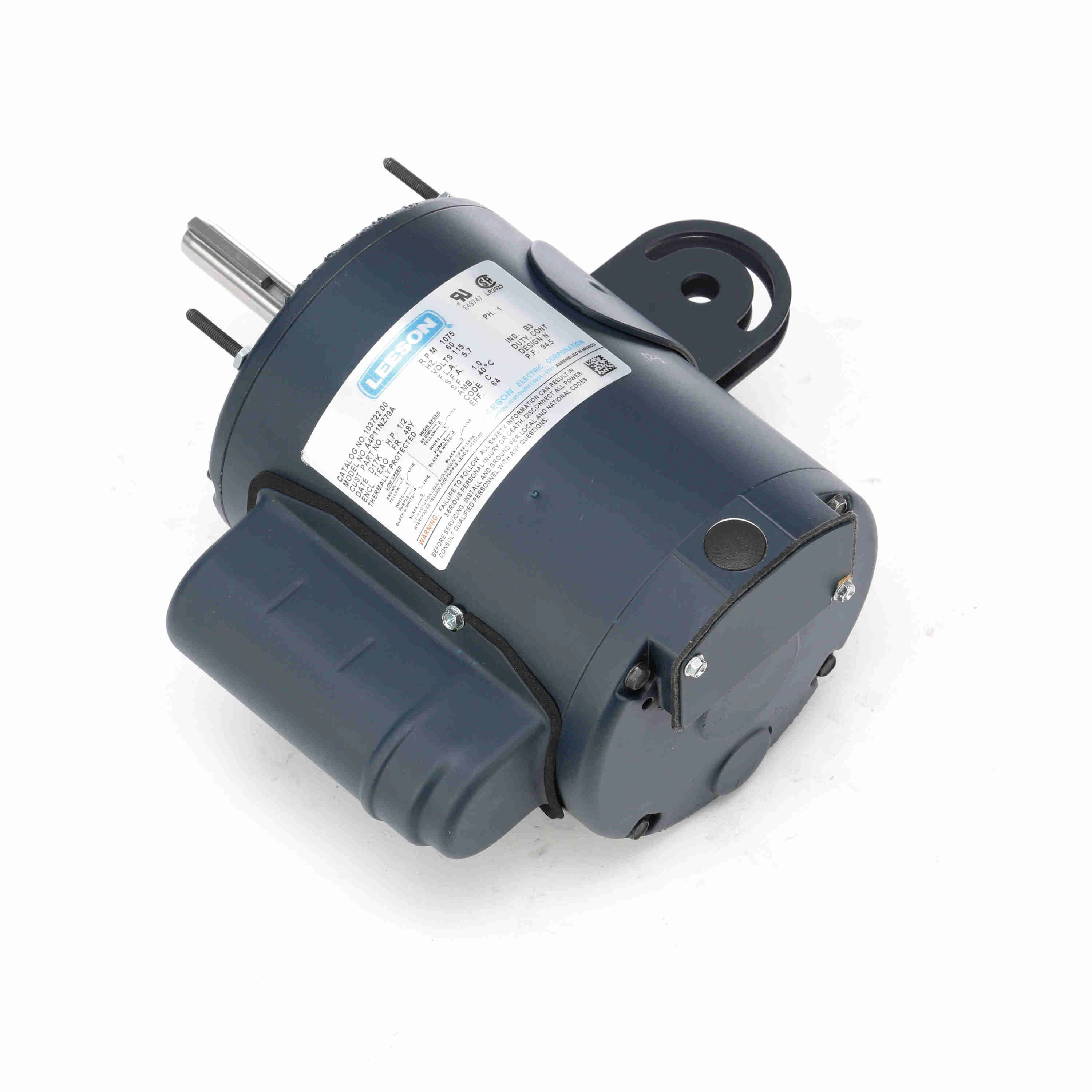 Pedestal Fan Motor, 1/2HP, 075 RPM, 1Phase