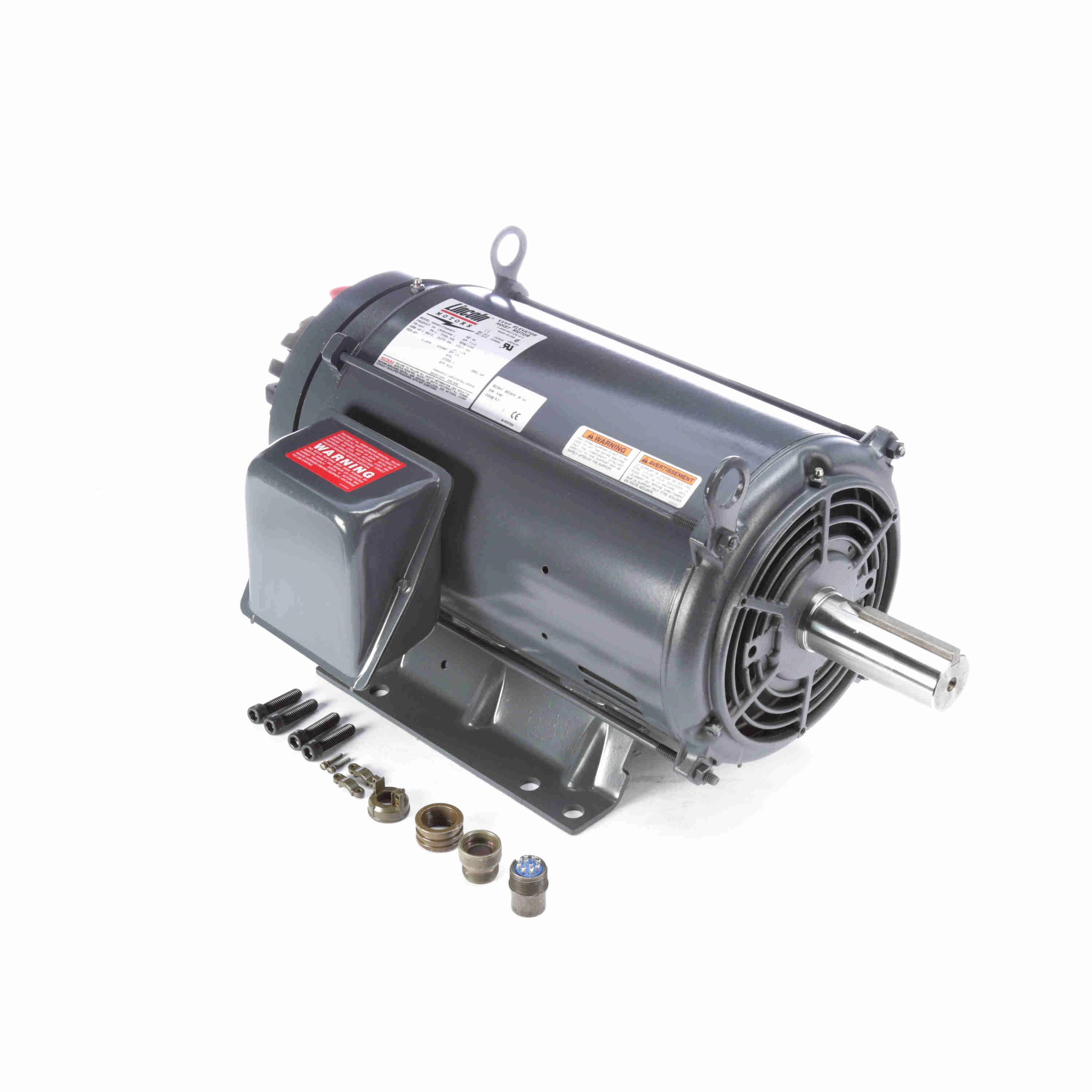 Elevator Duty Motor, 3 Phase, 1200 RPM, 200V, 254Tc Frame