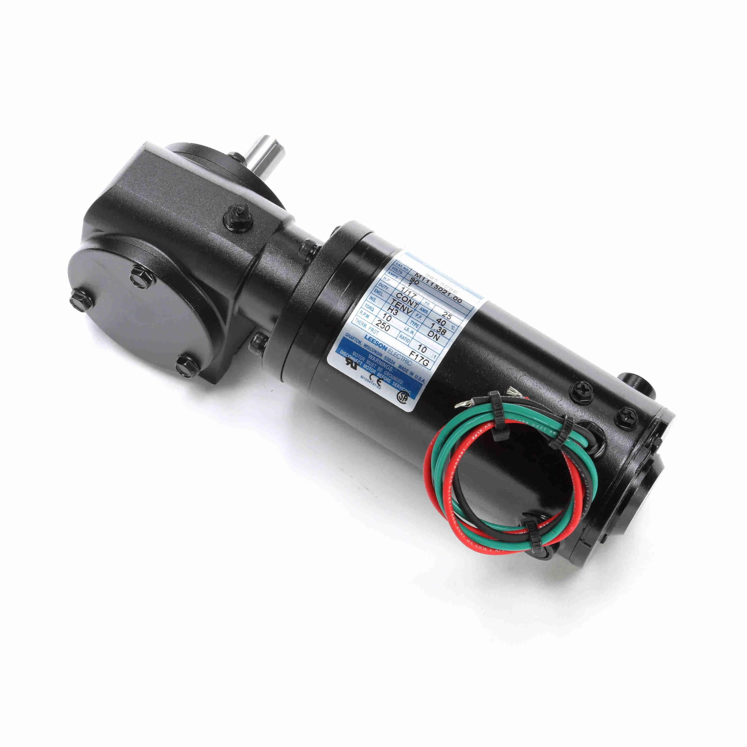 DC Gearmotor, 250 RPM, 90V, 0.06 HP