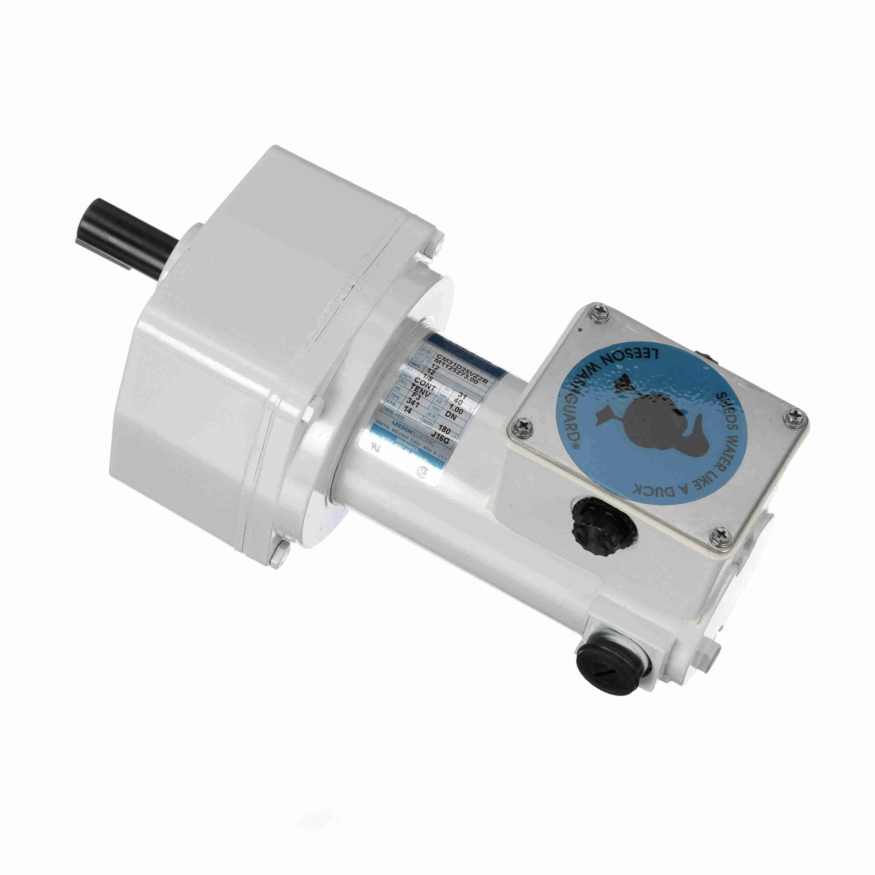 Parallel Gearmotor, 1/8HP, 14 RPM
