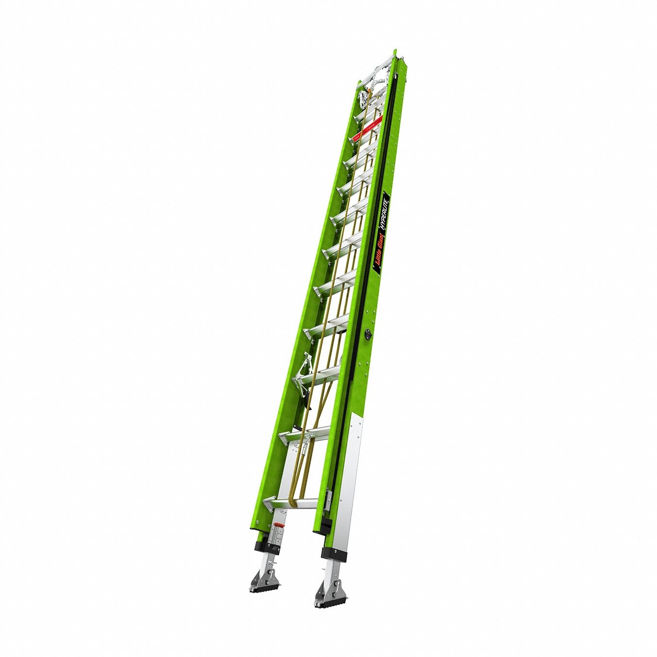 Extension Ladder, 24 ft Ladder Size, Fiberglass, 375 lb Load Capacity, 61 lb Weight