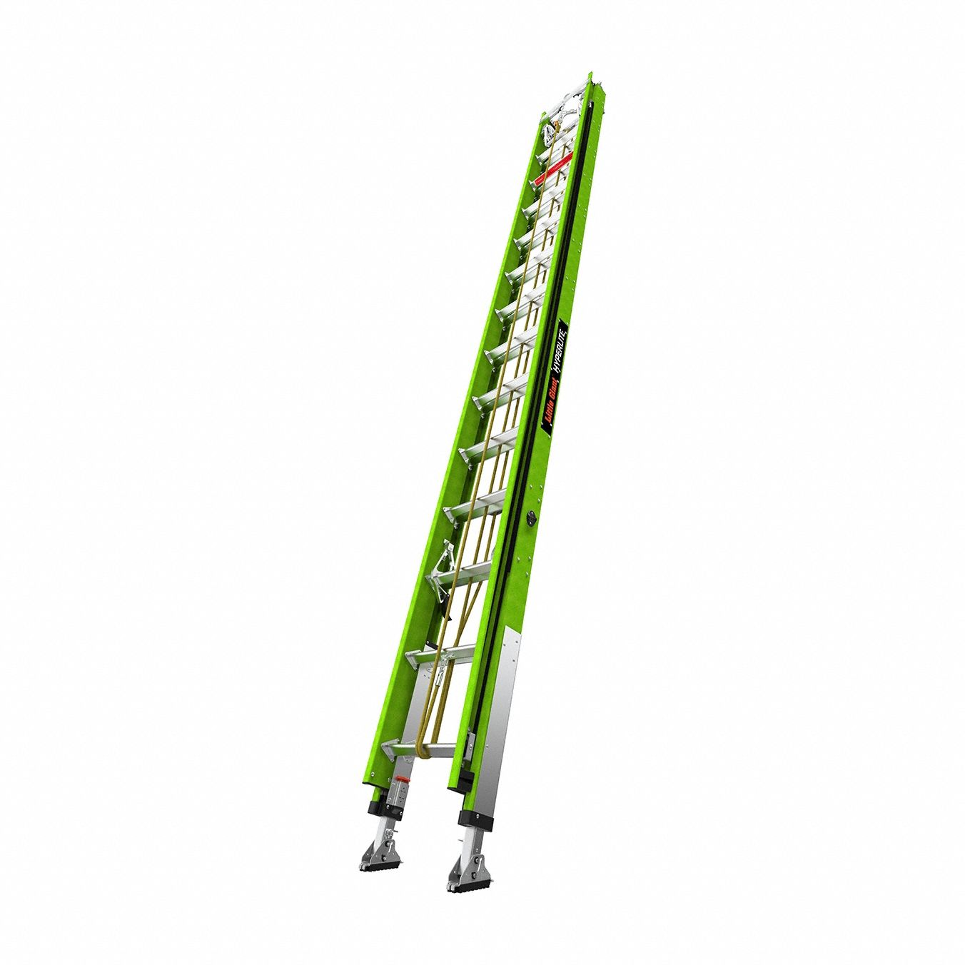 Extension Ladder, 28 ft Ladder Size, Fiberglass, 375 lb Load Capacity, 74 lb Weight