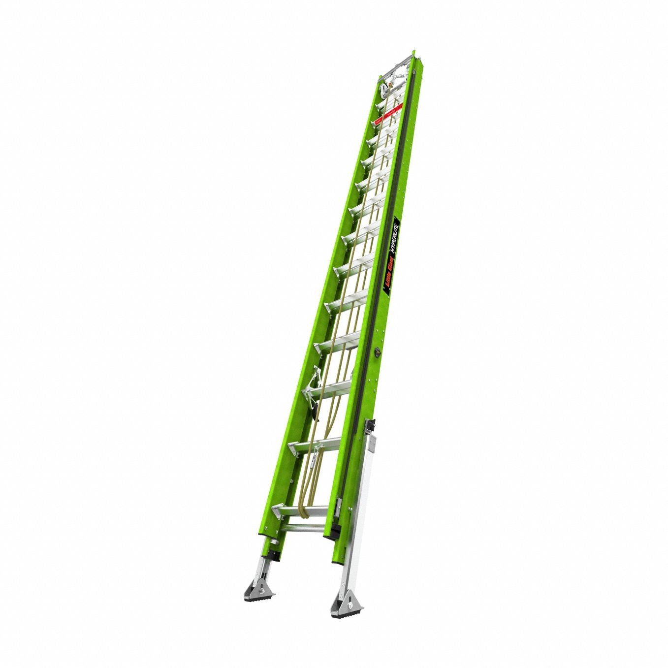 Extension Ladder, 28 ft Ladder Size, Fiberglass, 375 lb Load Capacity, 74 lb Weight