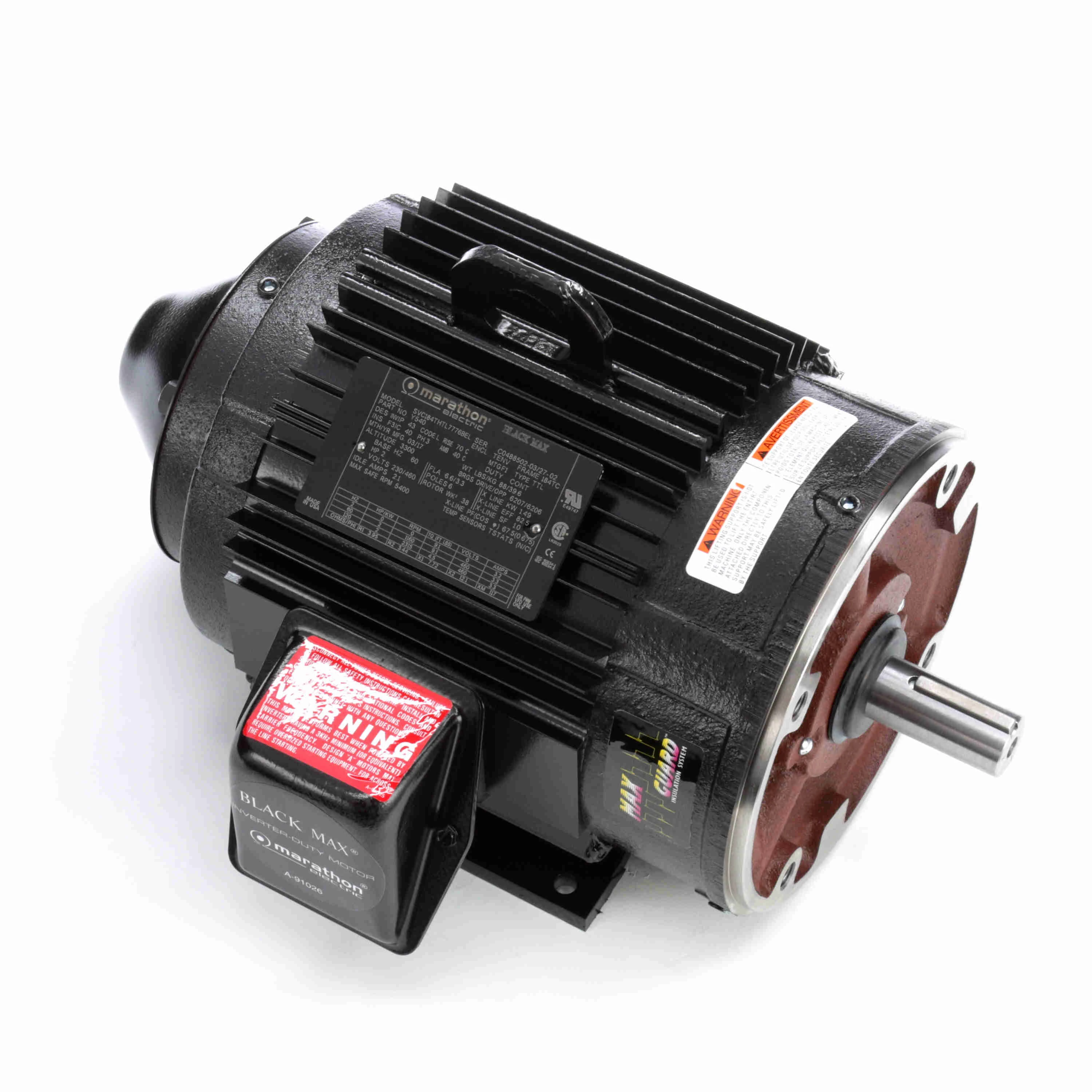 MARATHON MOTORS 184THTL7776 Vector Motor 9.0 Lb-ft 2 Hp 230/460 V | AE6KKT 5THY3 / Y540