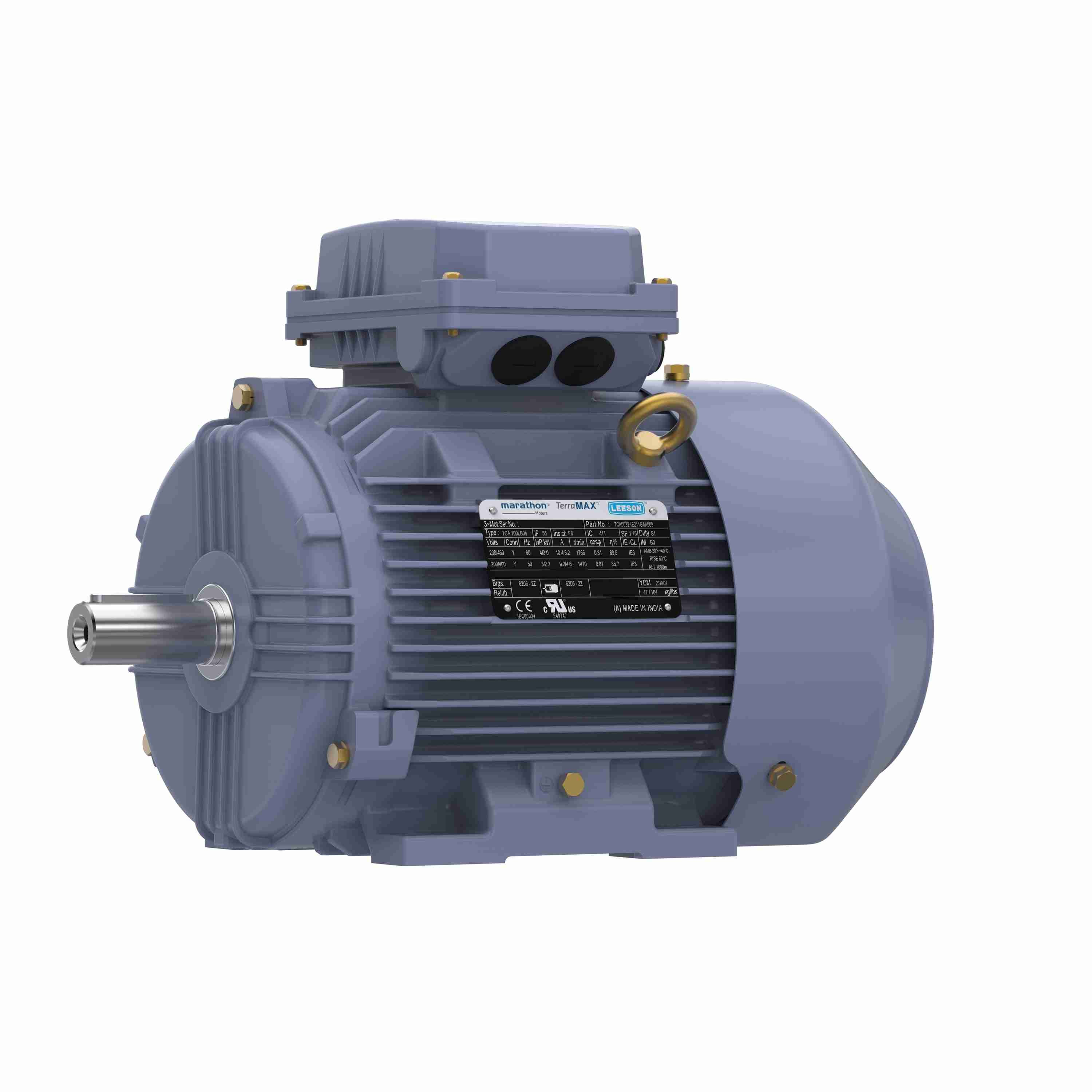 Metric Motor, 20 HP, 3600 RPM, 230/460 V