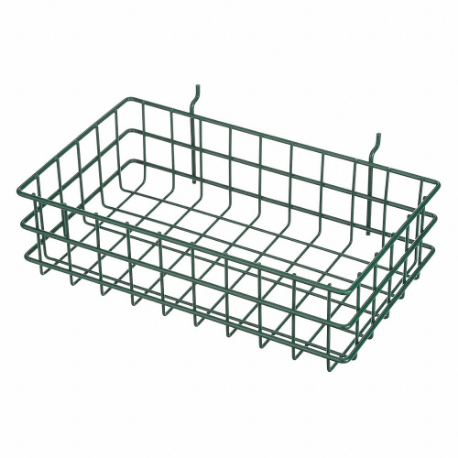 MARLIN STEEL WIRE PRODUCTS 923-08 Storage Basket, Display Basket, Stainless Steel, PoWidther Coated, Green | CT2GJP 52JA86
