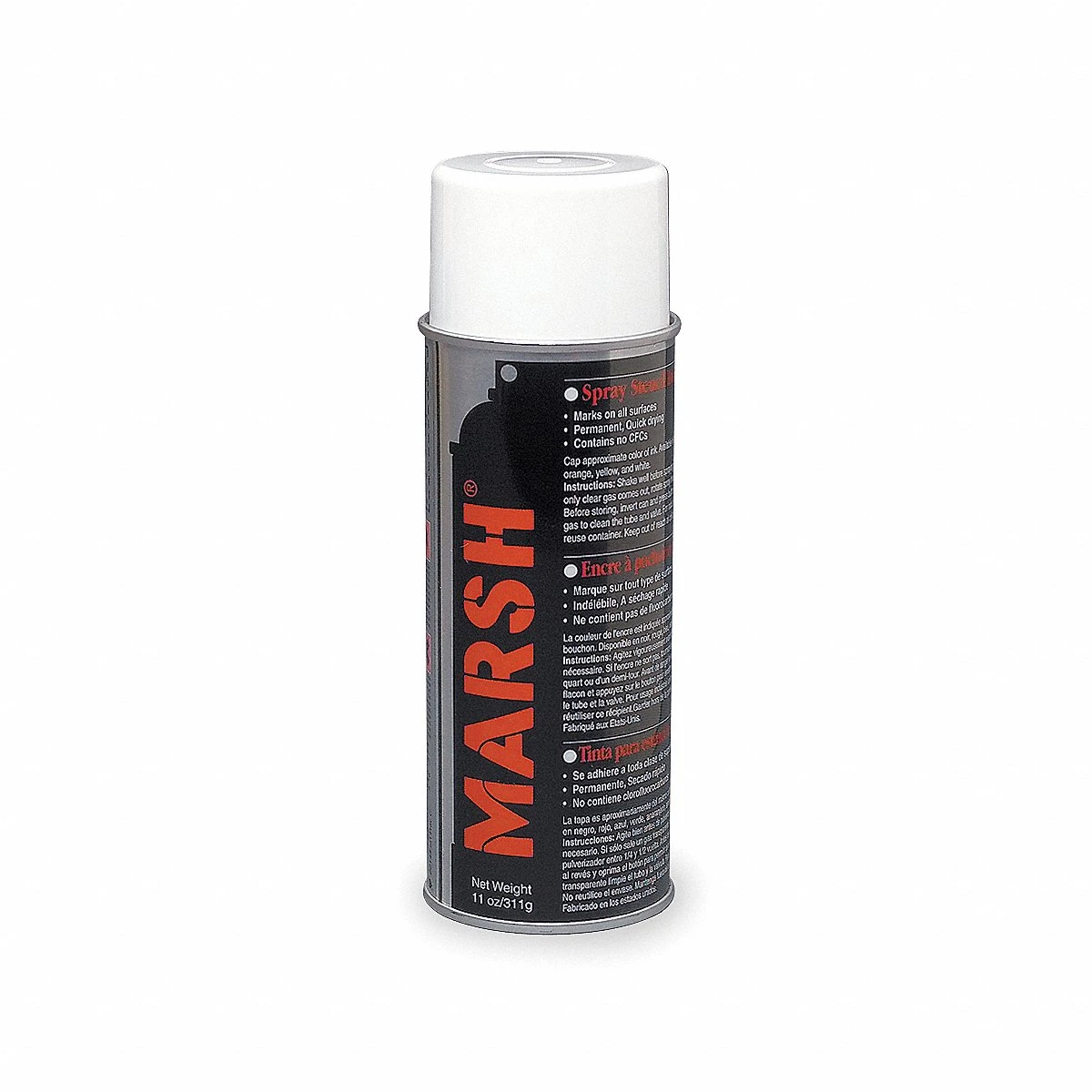 Stencil Ink, White, 11 oz Container Size, Water Resistant