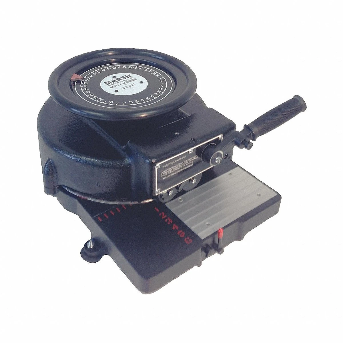 Stencil Cutting Machine, 1/2 in Character Size, 24 Characters per Foot, 6 Lines per Board