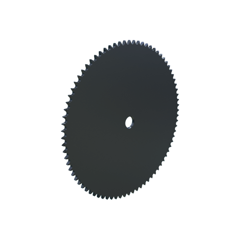 MARTIN SPROCKET 06A80 Roller Chain Sprocket, 80 Teeth, 242.614 mm Pitch Dia., 248.171 mm O.D., Steel | AL6AMM