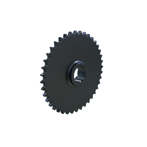 MARTIN SPROCKET 28CTB40 Sprocket, 28B-1 Chain, 40 Teeth, 566.540 mm Pitch Dia., 594.160 mm O.D., Steel | BA7CWK