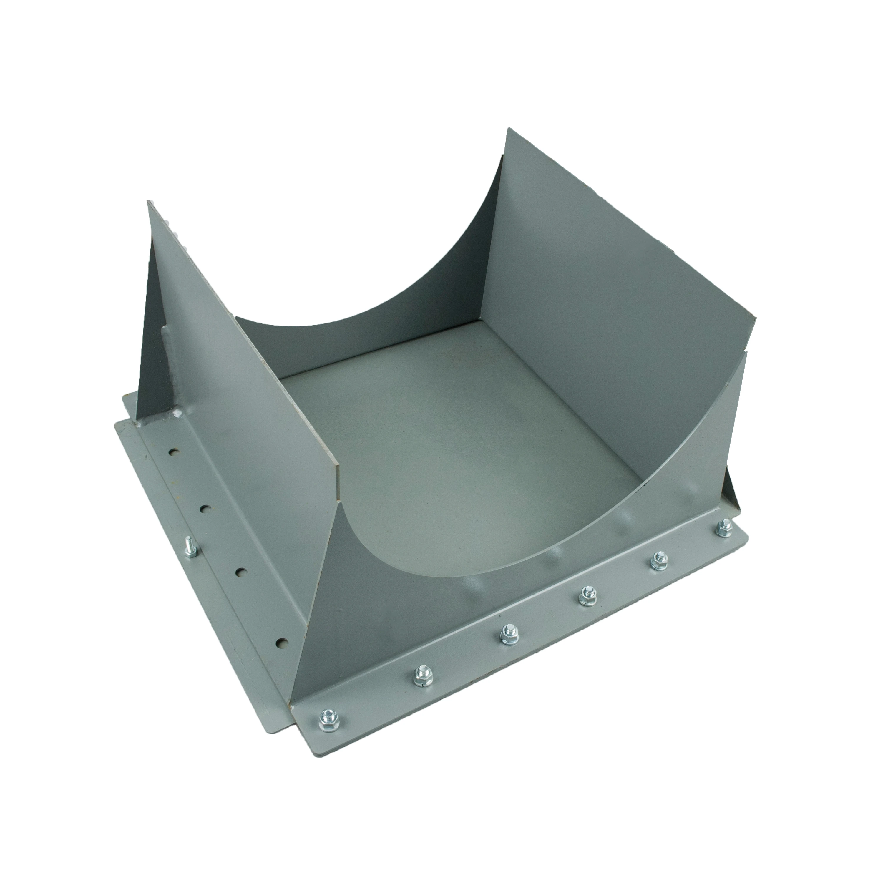 MARTIN SPROCKET 9TSDS10 Discharge Stub With Slide, 9 Inch Conveyor Dia., 12 Bolt, 19 Inch Open Width, Steel | BA2AVJ