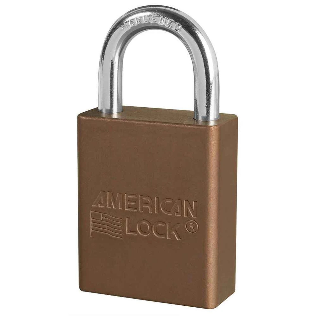 MASTER LOCK A1165KAMKBRN Anodized Aluminium Safety Padlock With Master Key, 1 Inch Tall Shackle, Keyed Alike, 6 Pin Locking, Brown | CM7TMA