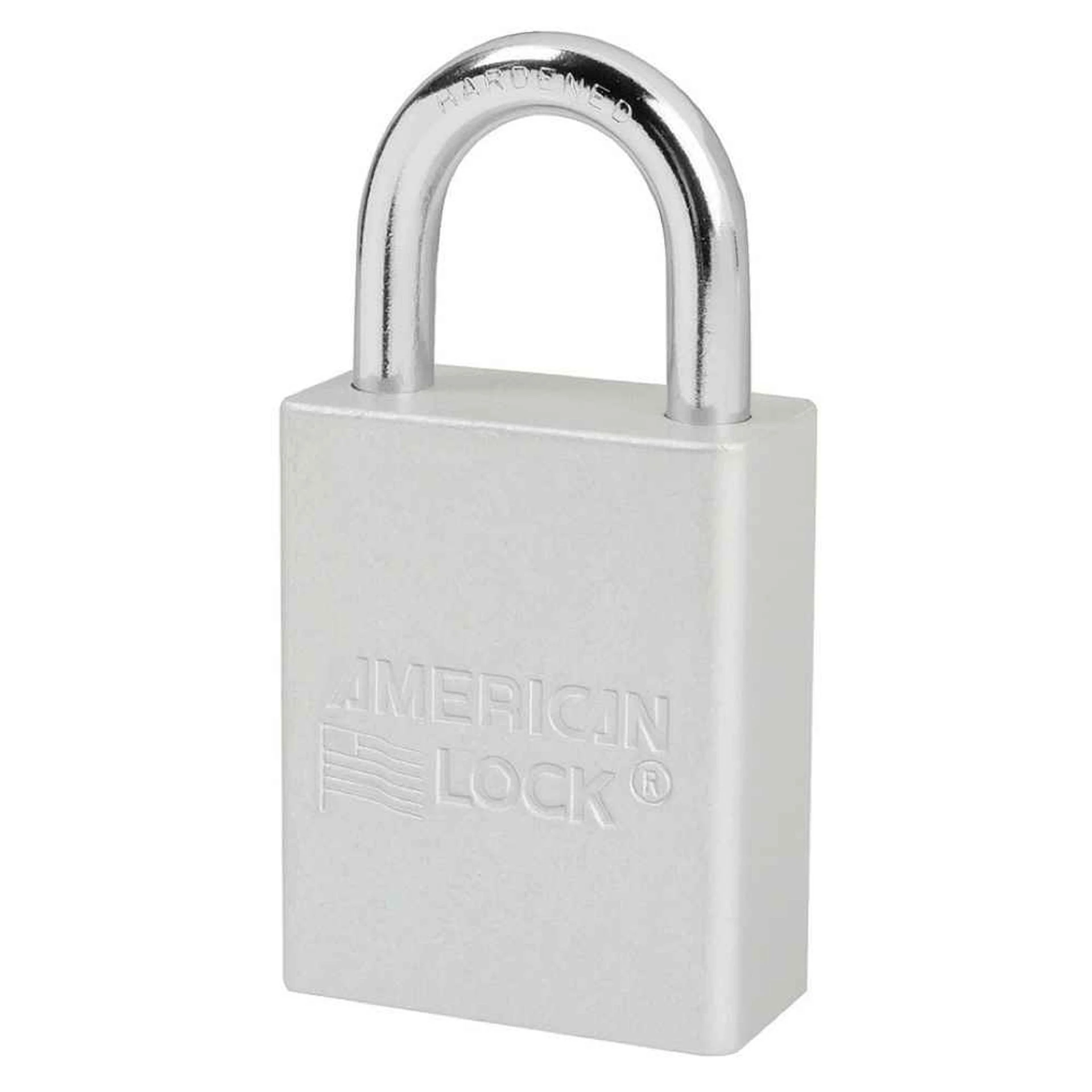 MASTER LOCK A1165MKCLR Anodized Aluminium Safety Padlock With Master Key, 1 1/2 Inch Wide, 1 Inch Tall Shackle, 6 Pin Locking, Clear | CM7TLR