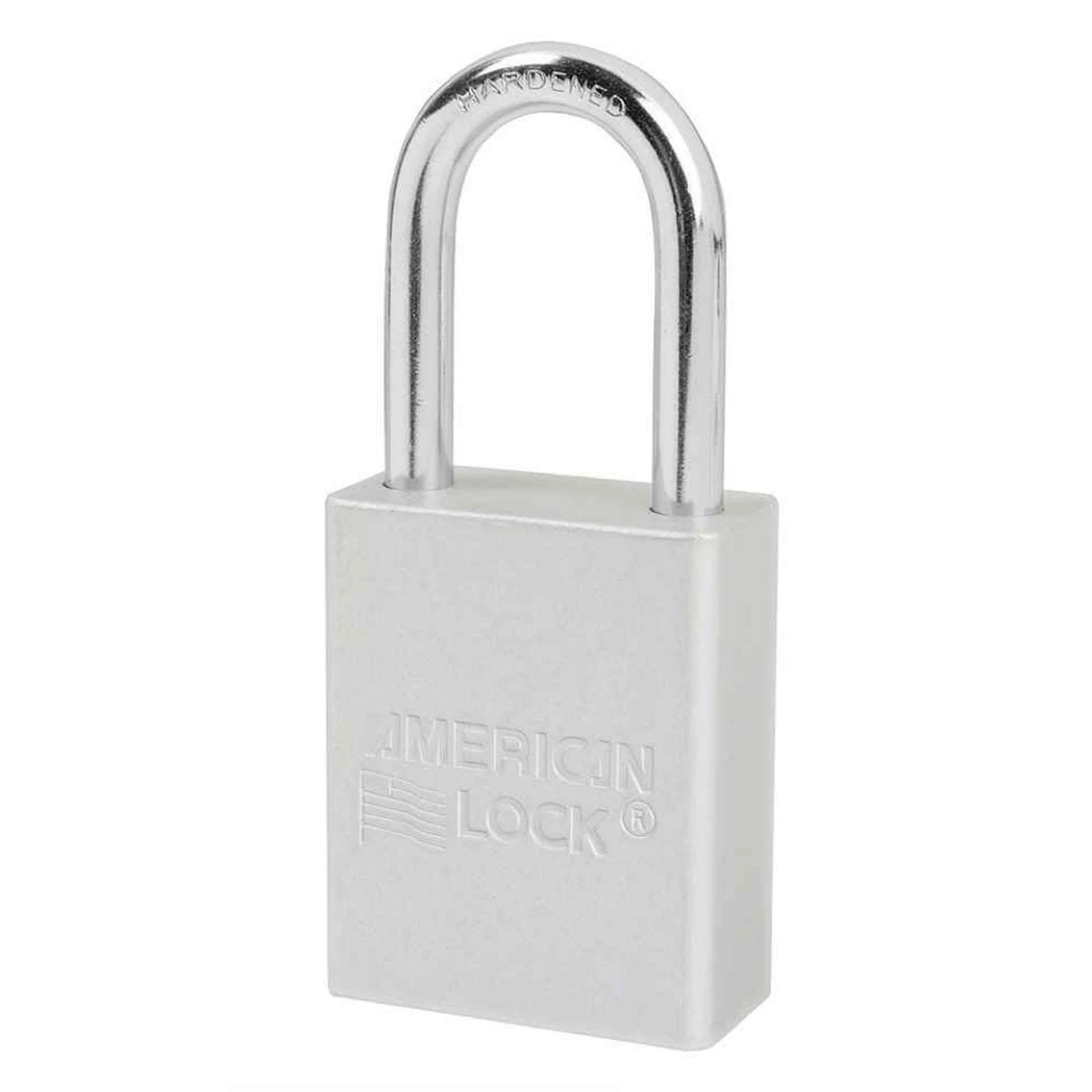 MASTER LOCK A1166MKCLR Anodized Aluminium Safety Padlock With Master Key, 1 1/2 Inch Wide, 1 1/2 Inch Tall Shackle, 6 Pin Locking, Clear | CM7TNF