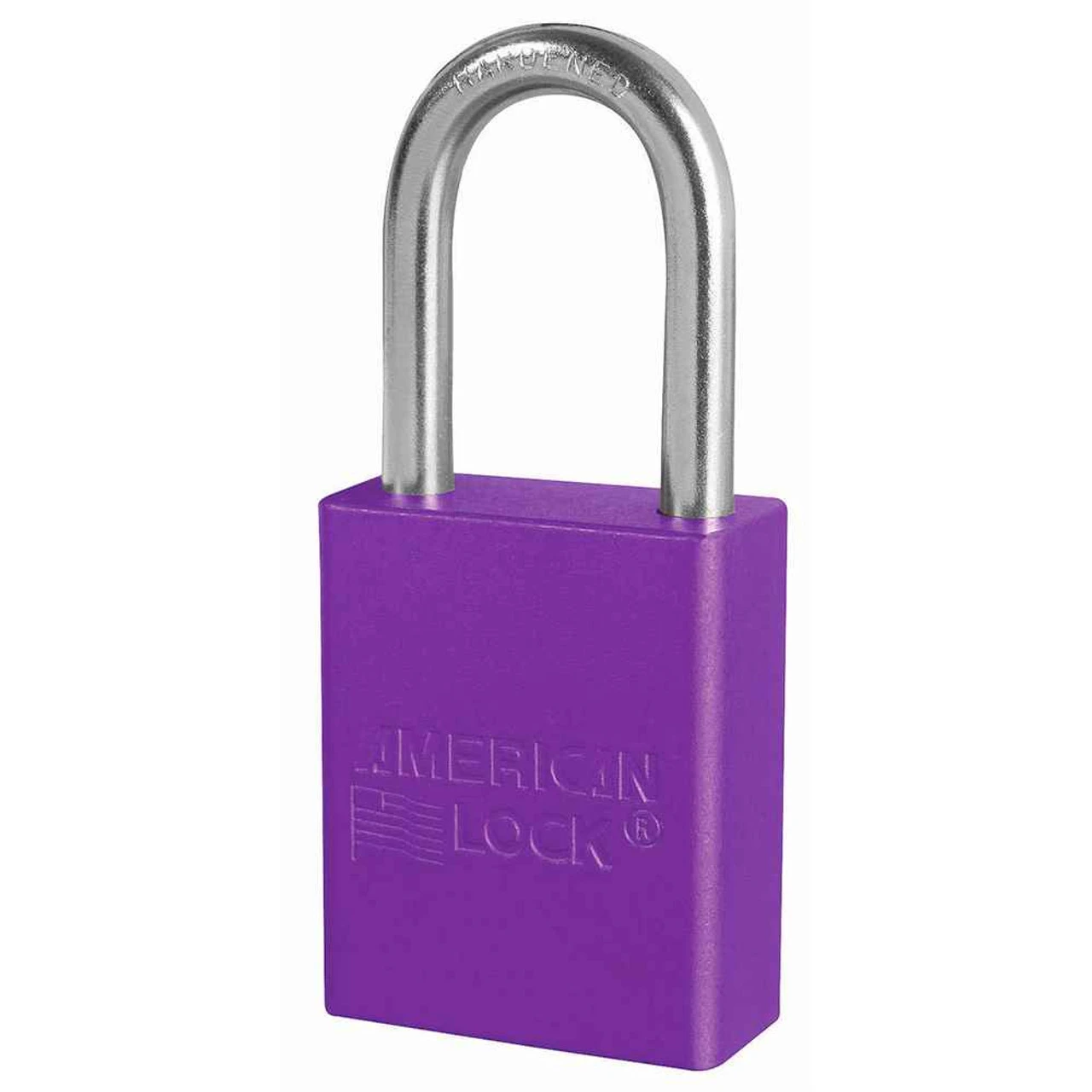 MASTER LOCK A1166MKPRP Anodized Aluminium Safety Padlock With Master Key, 1 1/2 Inch Wide, 1 1/2 Inch Tall Shackle, 6 Pin Locking, Purple | CM7TNJ